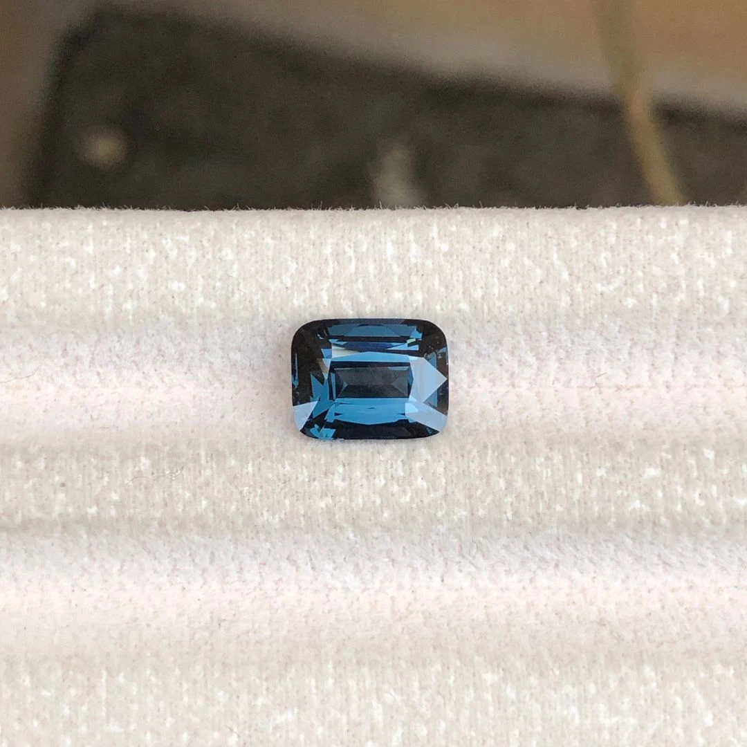 3.12 ct Natural Blue Spinel Cushion Shape Loose Gemstone from Tanzania