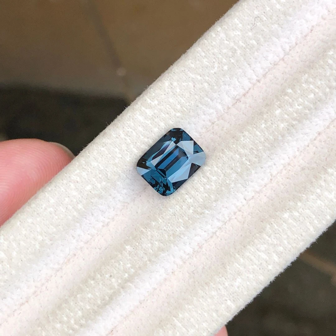 3.12 ct Natural Blue Spinel Cushion Shape Loose Gemstone from Tanzania