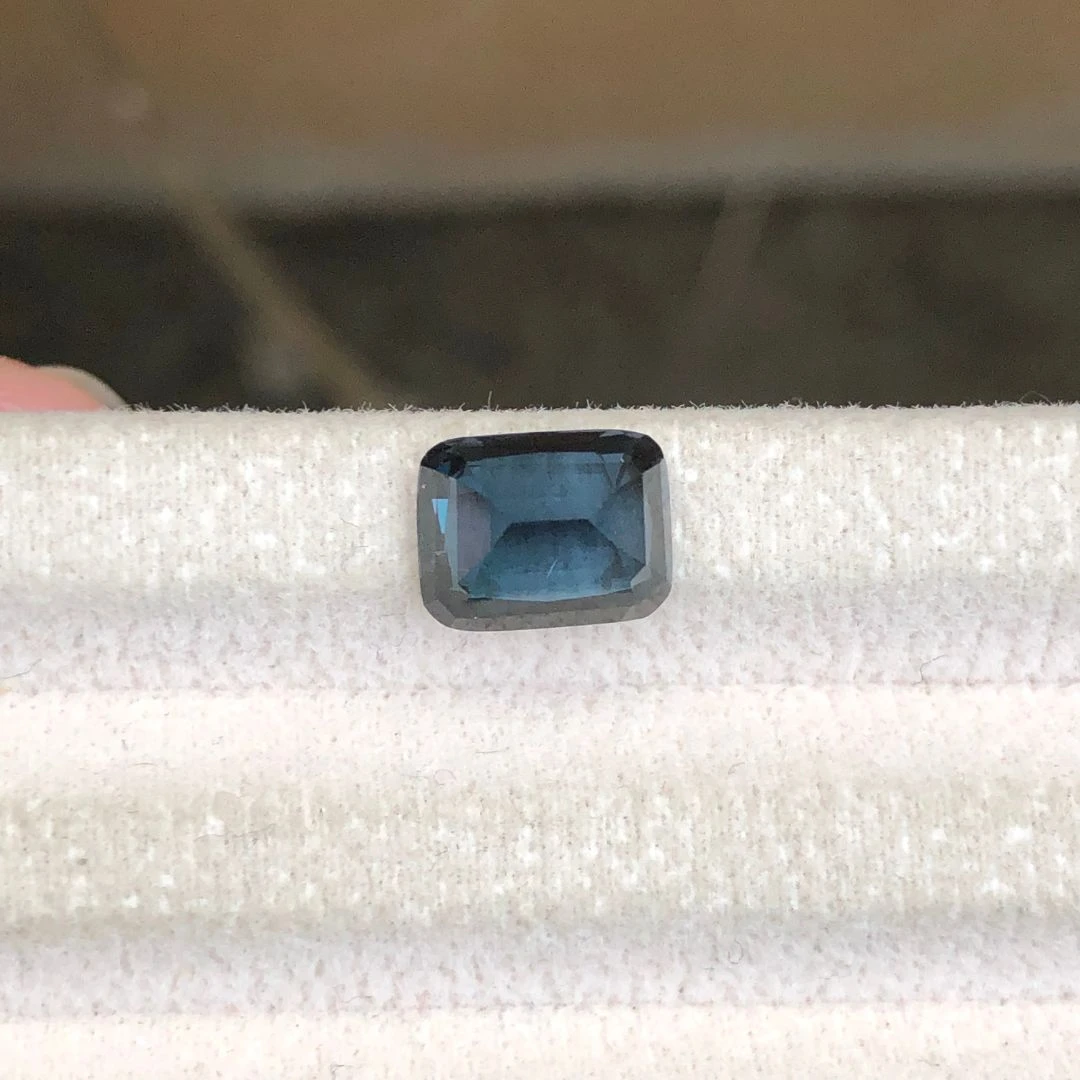3.12 ct Natural Blue Spinel Cushion Shape Loose Gemstone from Tanzania