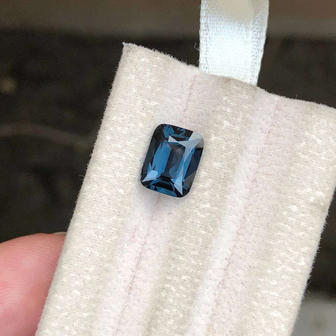 3.12 ct Natural Blue Spinel Cushion Shape Loose Gemstone from Tanzania