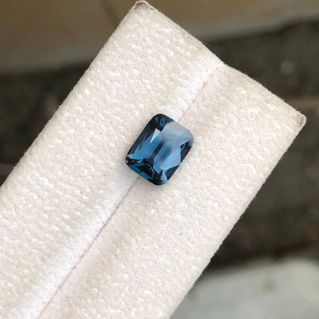 3.12 ct Natural Blue Spinel Cushion Shape Loose Gemstone from Tanzania