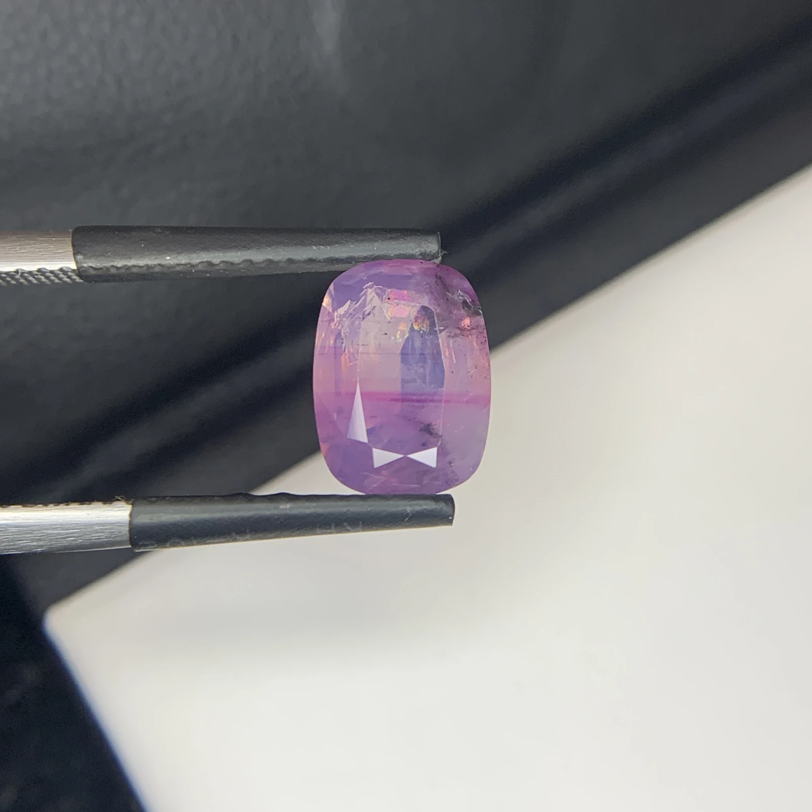 Natural Kashmir Sapphire 2.89 Carat Purple Color Cushion Shape Faceted Loose Gemstone