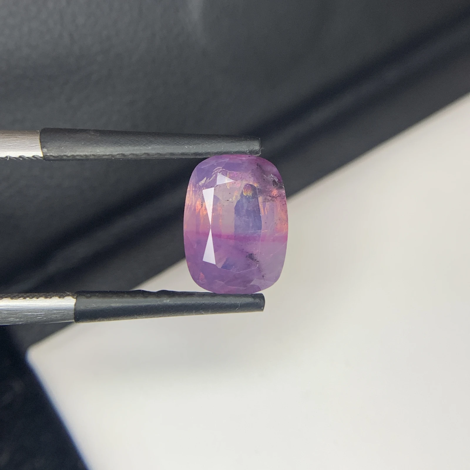 Natural Kashmir Sapphire 2.89 Carat Purple Color Cushion Shape Faceted Loose Gemstone