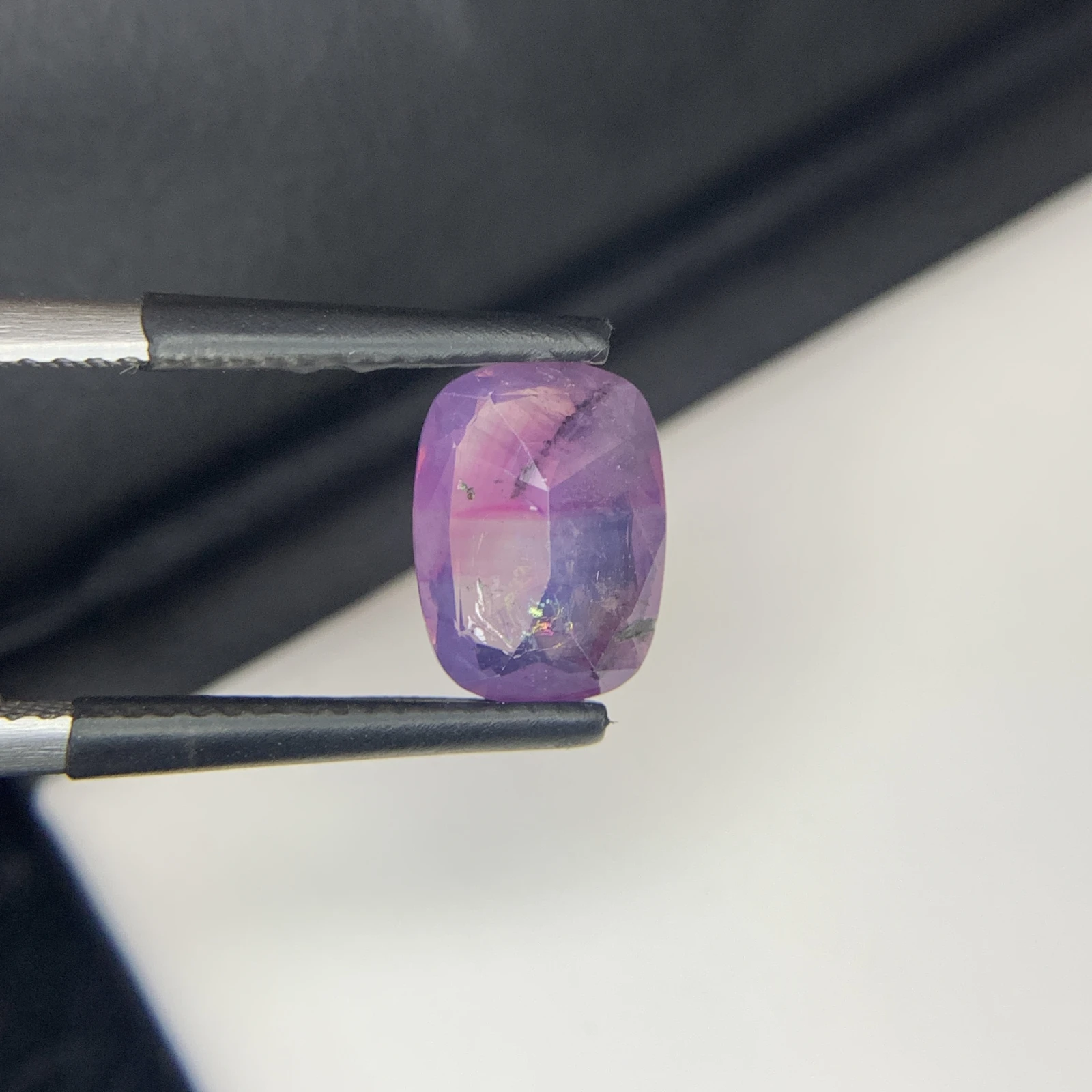 Natural Kashmir Sapphire 2.89 Carat Purple Color Cushion Shape Faceted Loose Gemstone