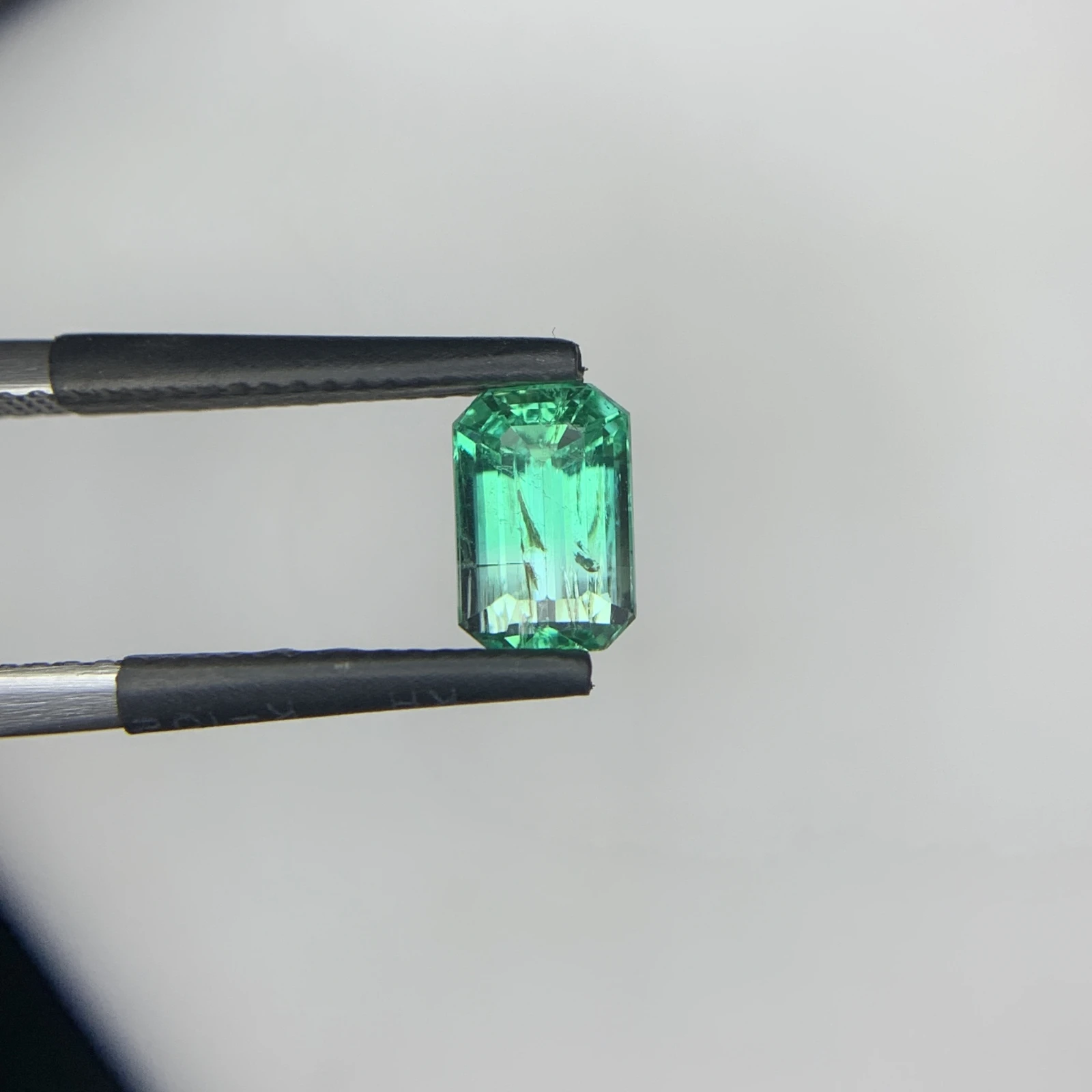 Natural Green Emerald 1.29 Carat Emerald Shape Faceted Loose Gemstone