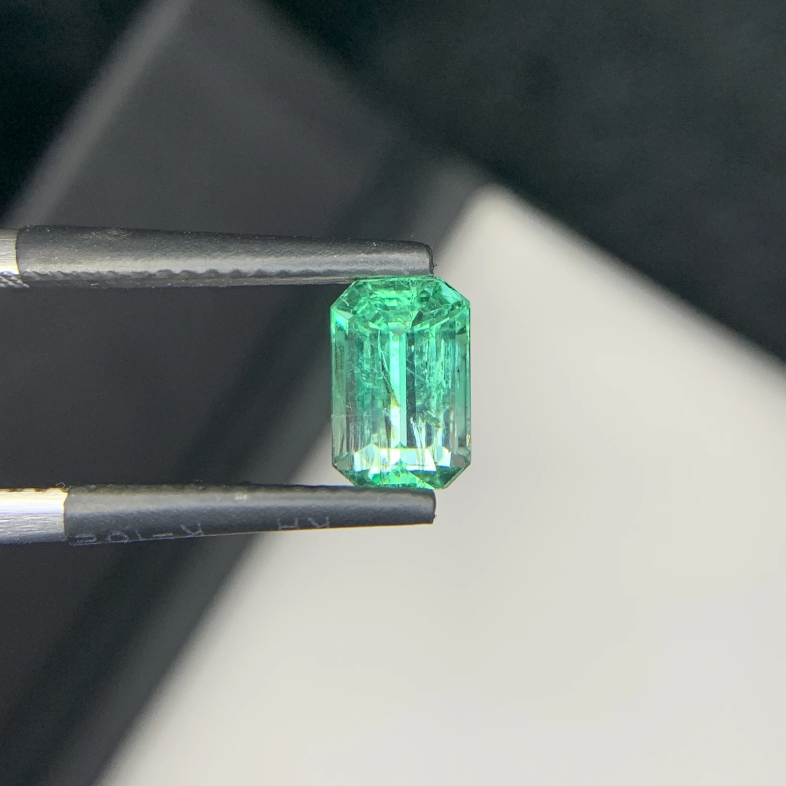 Natural Green Emerald 1.29 Carat Emerald Shape Faceted Loose Gemstone