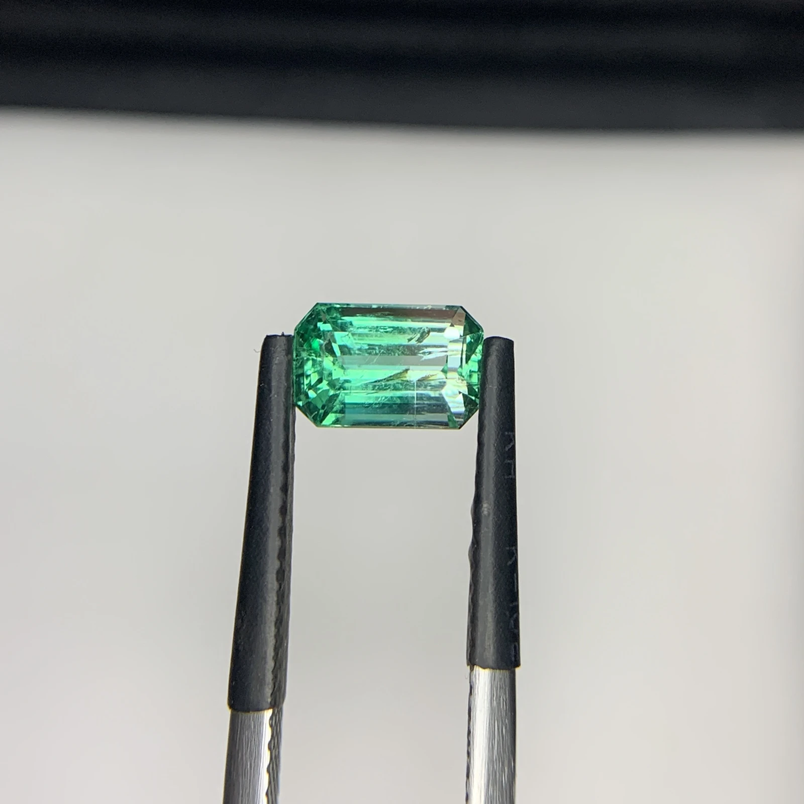Natural Green Emerald 1.29 Carat Emerald Shape Faceted Loose Gemstone