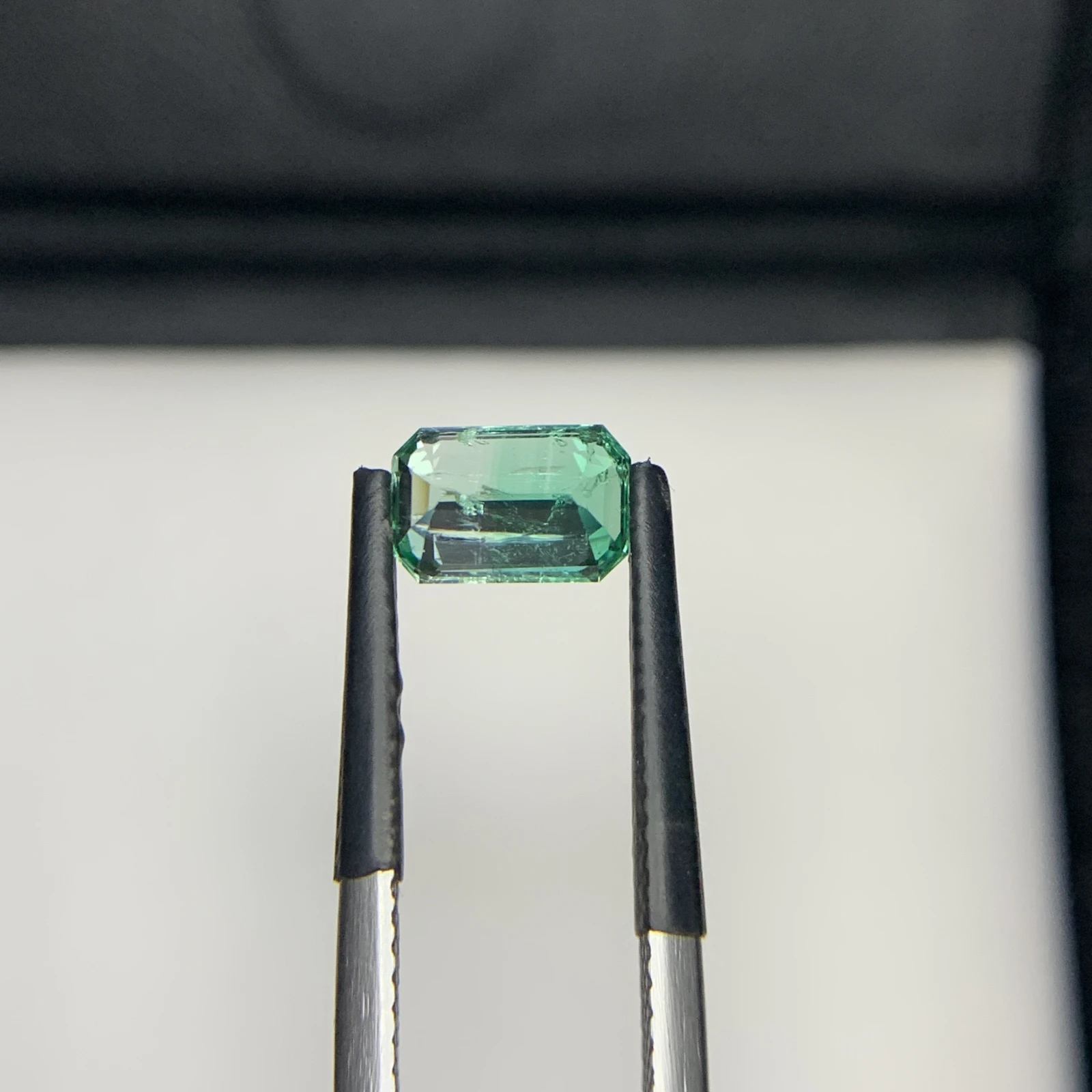 Natural Green Emerald 1.29 Carat Emerald Shape Faceted Loose Gemstone