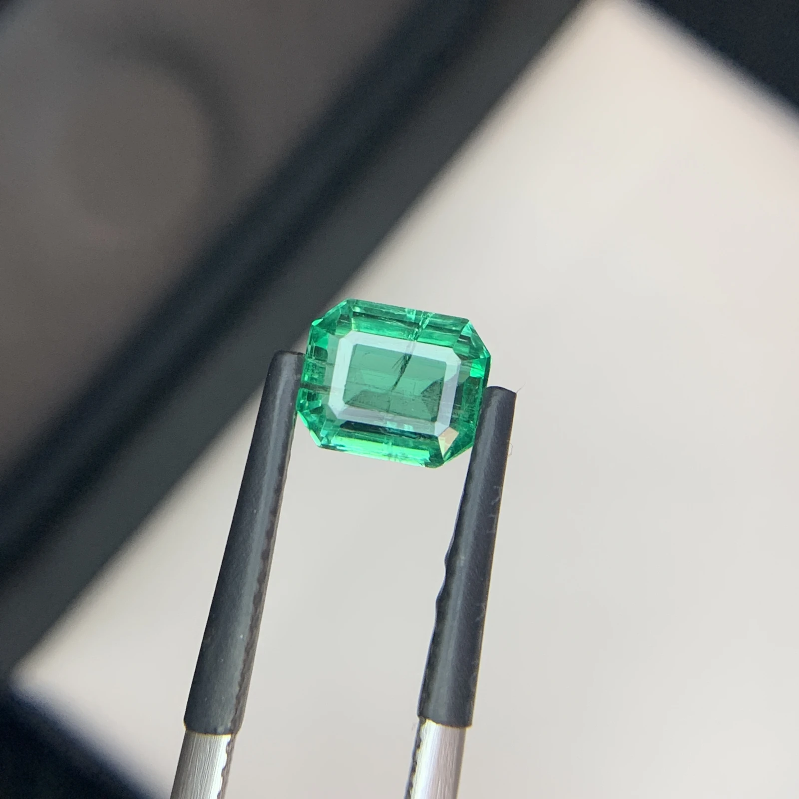 IGI Certified 1.78 ct Natural Panjshir Emerald Octagon Shape Loose Gemstone from Afghanistan