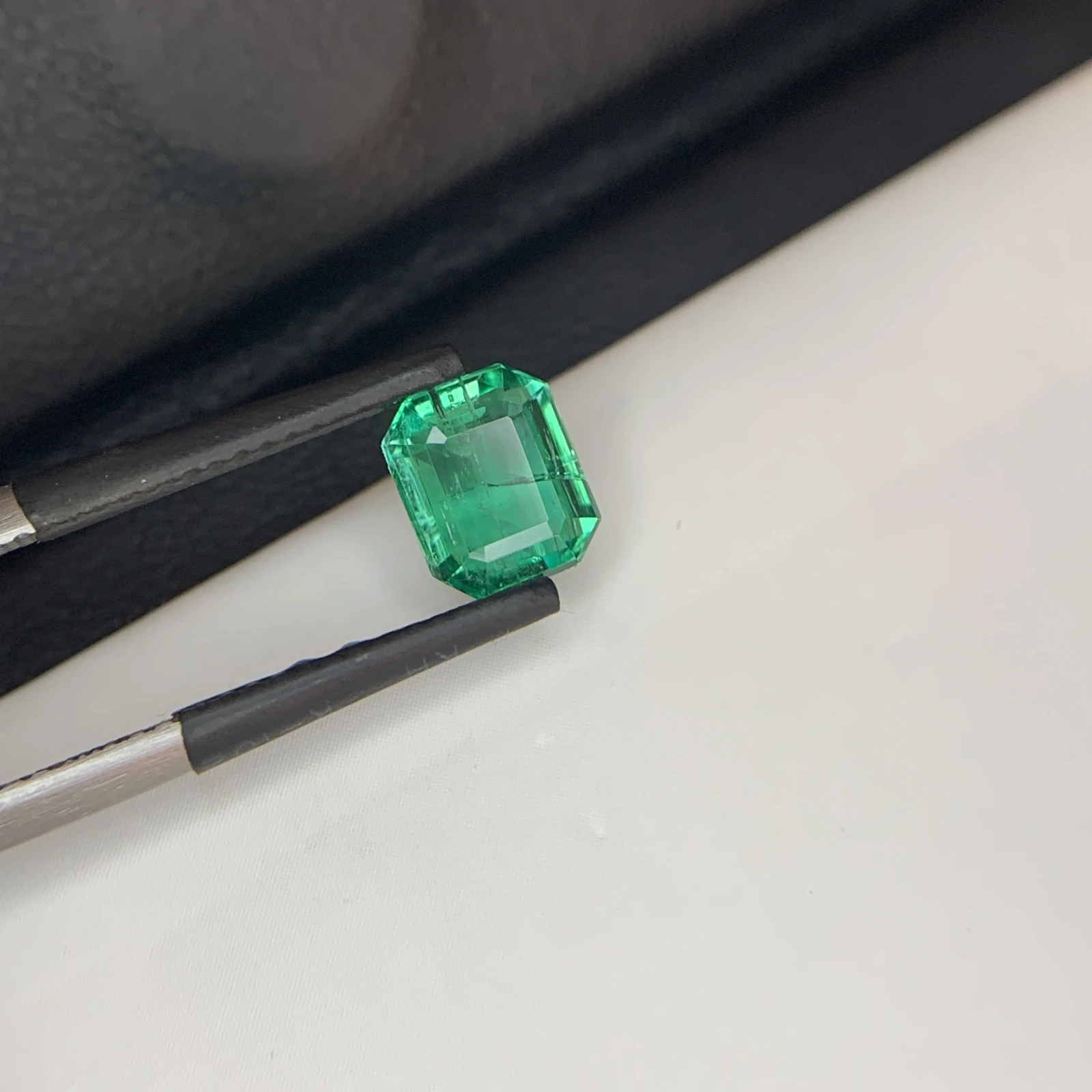 IGI Certified 1.78 ct Natural Panjshir Emerald Octagon Shape Loose Gemstone from Afghanistan
