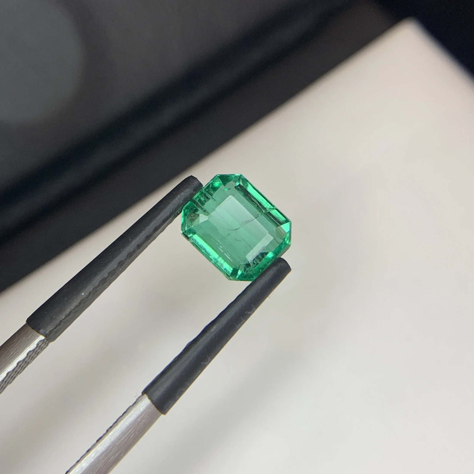 IGI Certified 1.78 ct Natural Panjshir Emerald Octagon Shape Loose Gemstone from Afghanistan