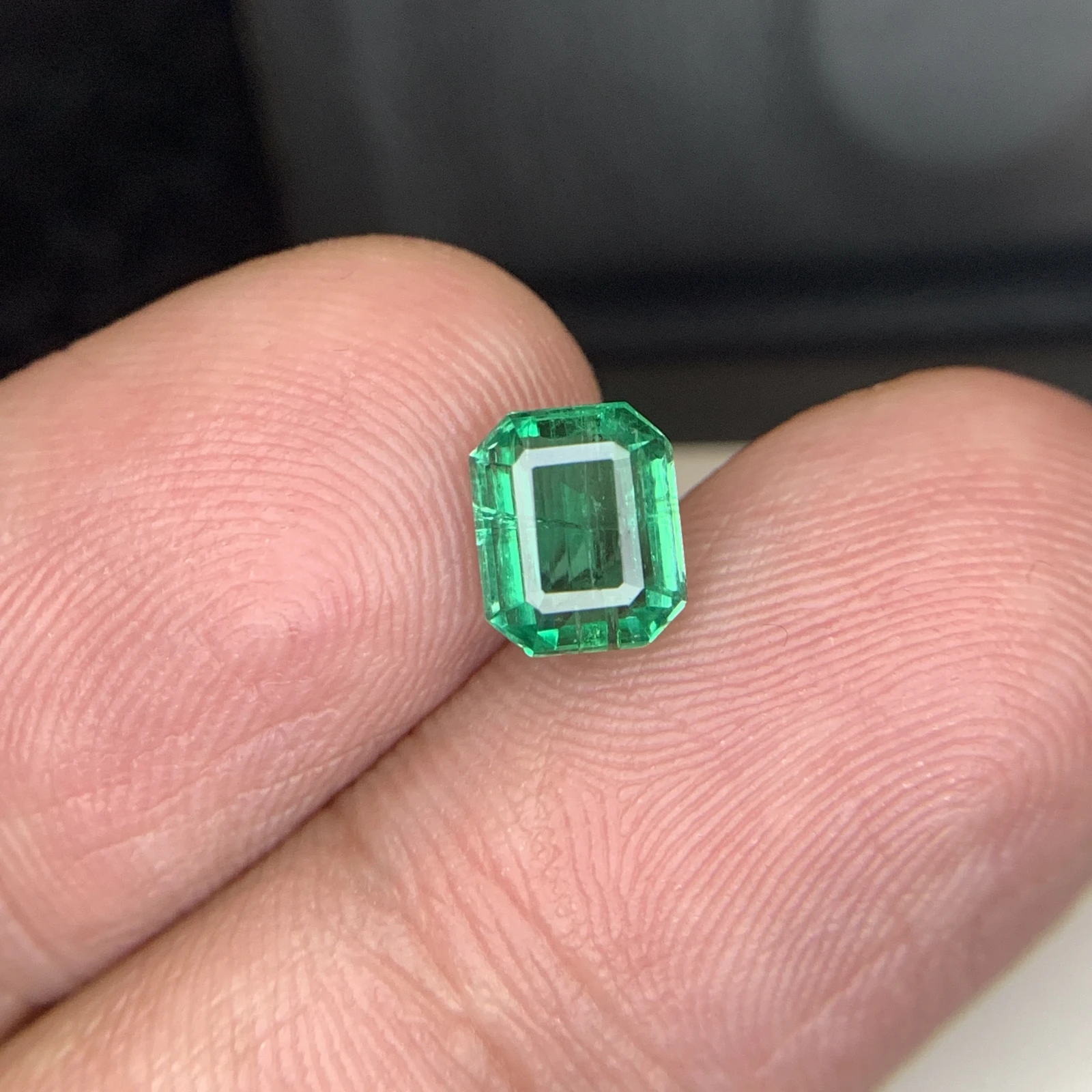 IGI Certified 1.78 ct Natural Panjshir Emerald Octagon Shape Loose Gemstone from Afghanistan