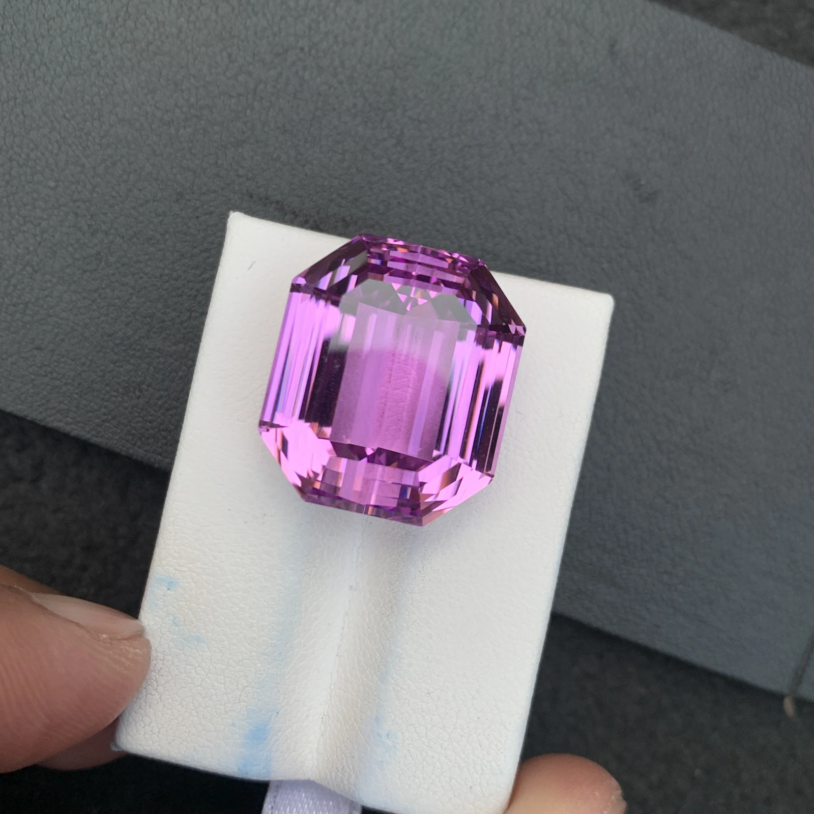 Natural Purple Kunzite 51.45 Carat Faceted Octagon Shape Loose Gemstone