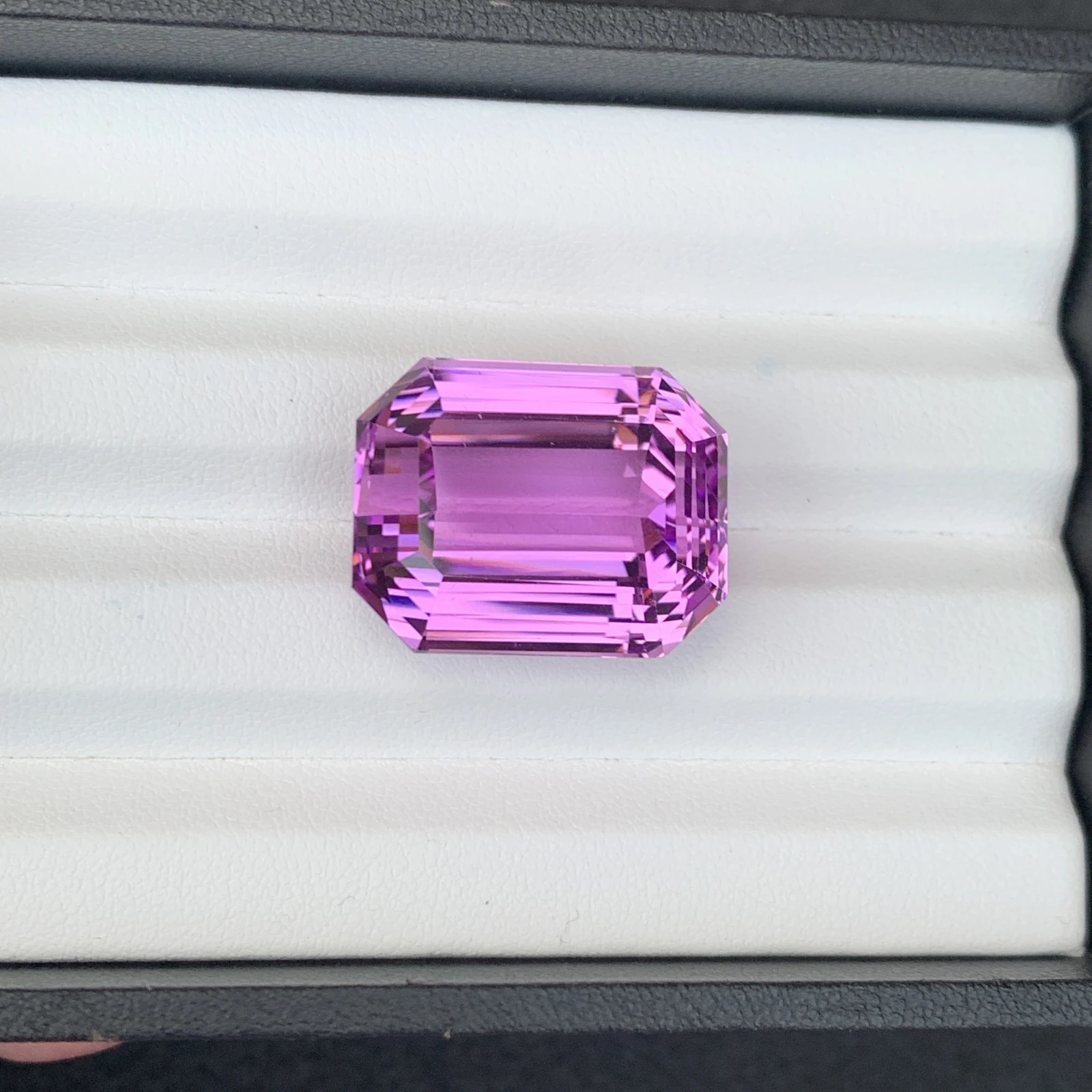 Natural Purple Kunzite 62.40 Carat Faceted Emerald Loose Gemstone