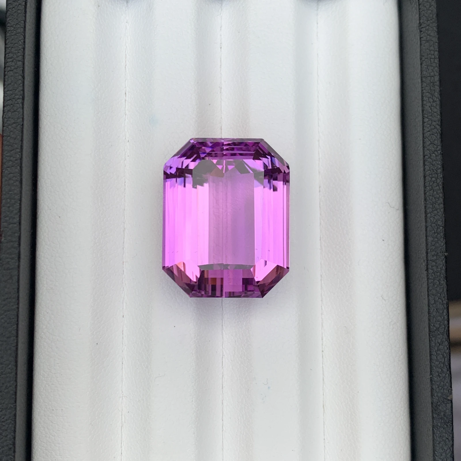 Natural Purple Kunzite 62.40 Carat Faceted Emerald Loose Gemstone