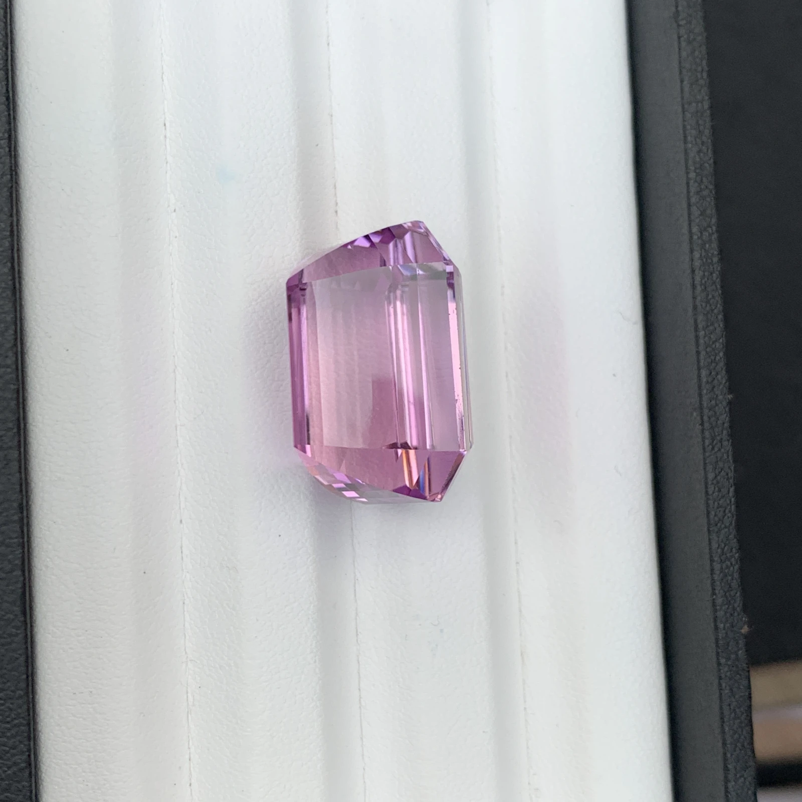 Natural Purple Kunzite 62.40 Carat Faceted Emerald Loose Gemstone