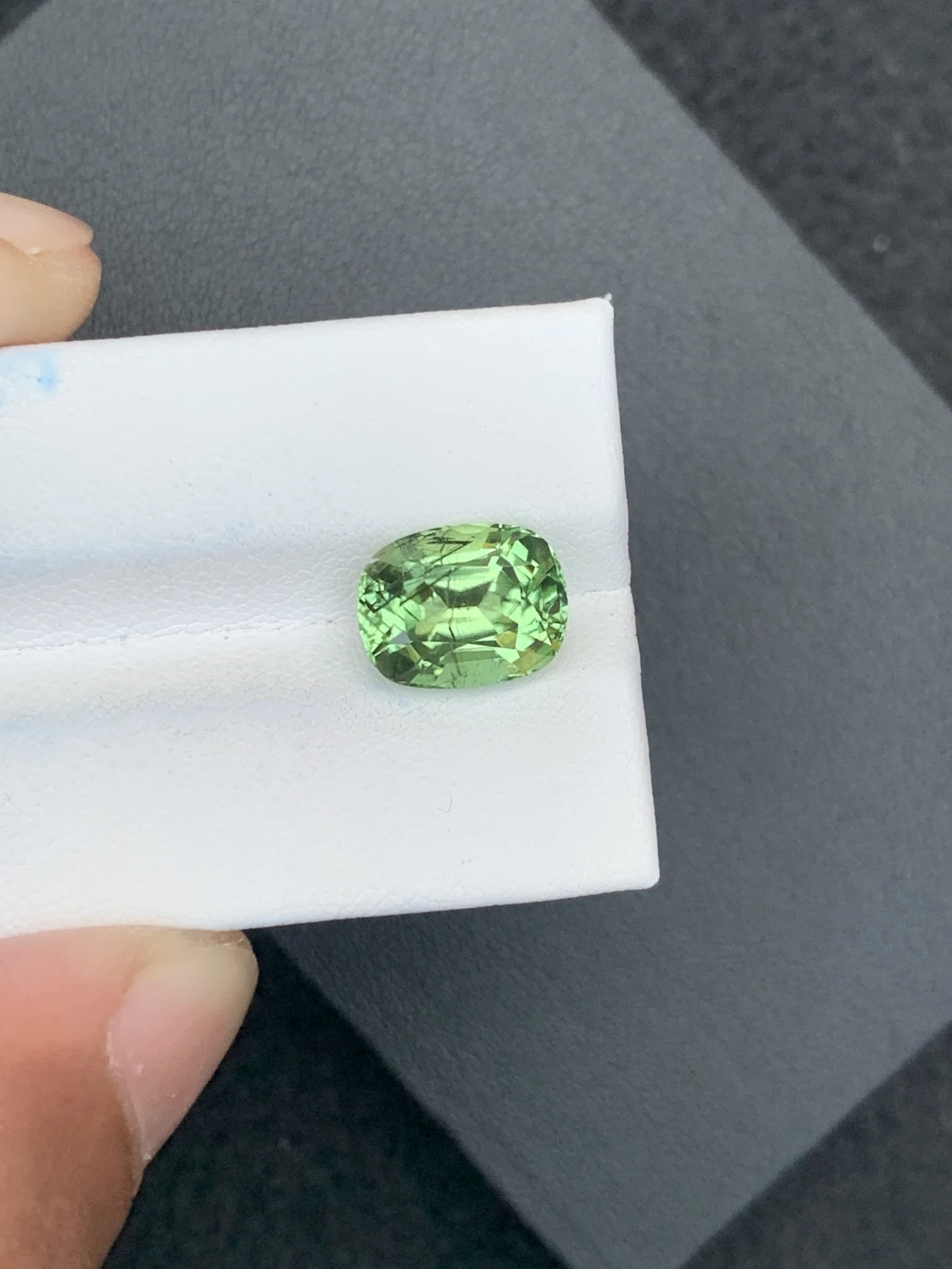 5.52 ct Natural Ludwigite Peridot Cushion Shape Loose Gemstone from Supat Valley Pakistan