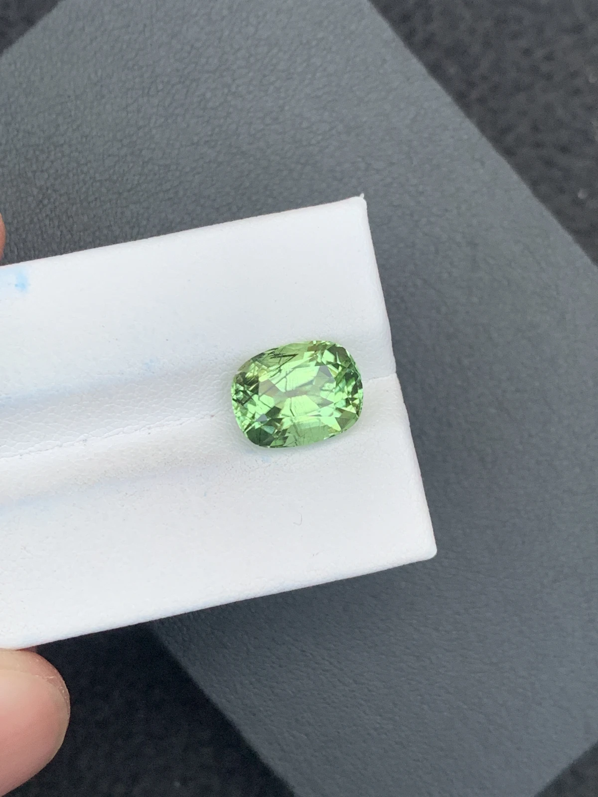 5.52 ct Natural Ludwigite Peridot Cushion Shape Loose Gemstone from Supat Valley Pakistan