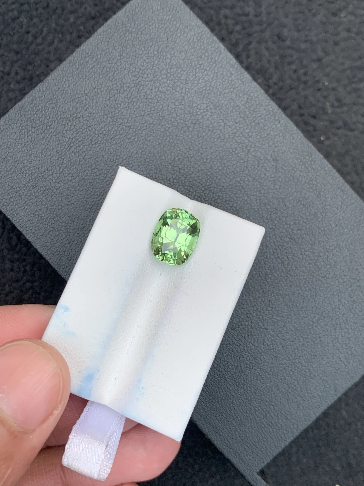 5.52 ct Natural Ludwigite Peridot Cushion Shape Loose Gemstone from Supat Valley Pakistan