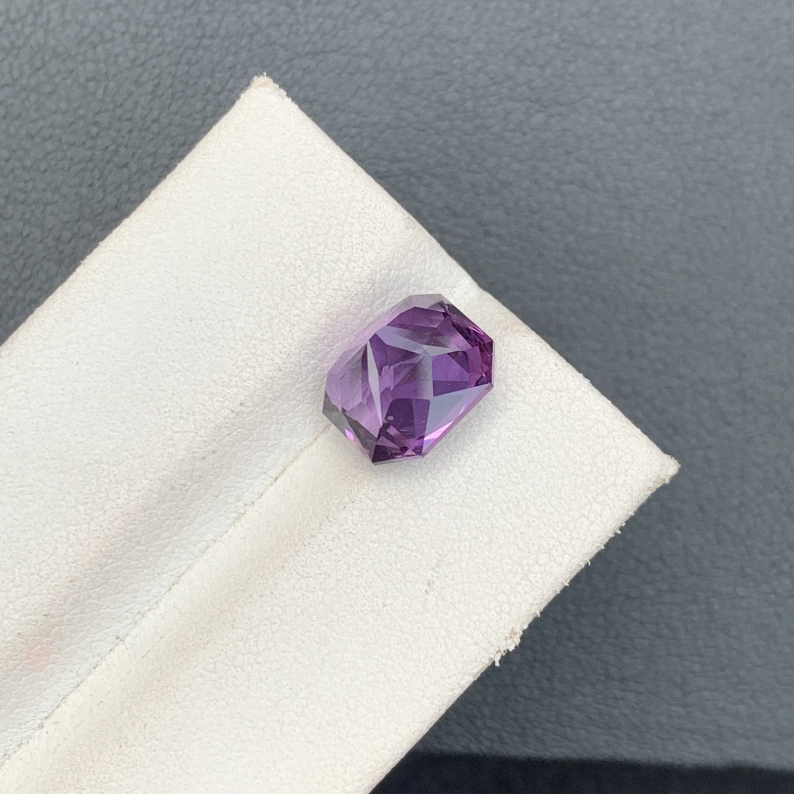 Natural Purple Amethyst 3.75 Carat Fancy Octagon Shape Loose Gemstone