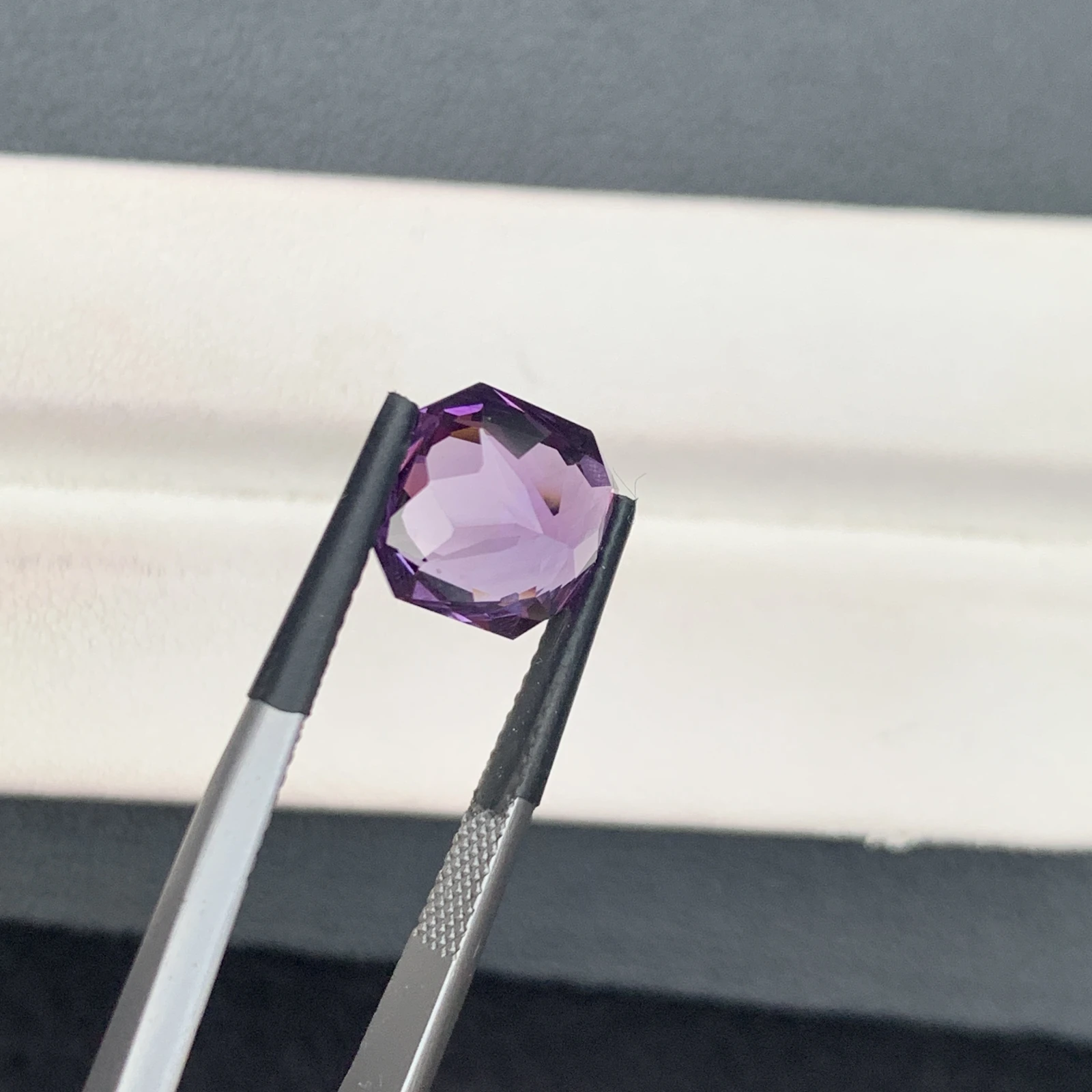 Natural Purple Amethyst 3.75 Carat Fancy Octagon Shape Loose Gemstone