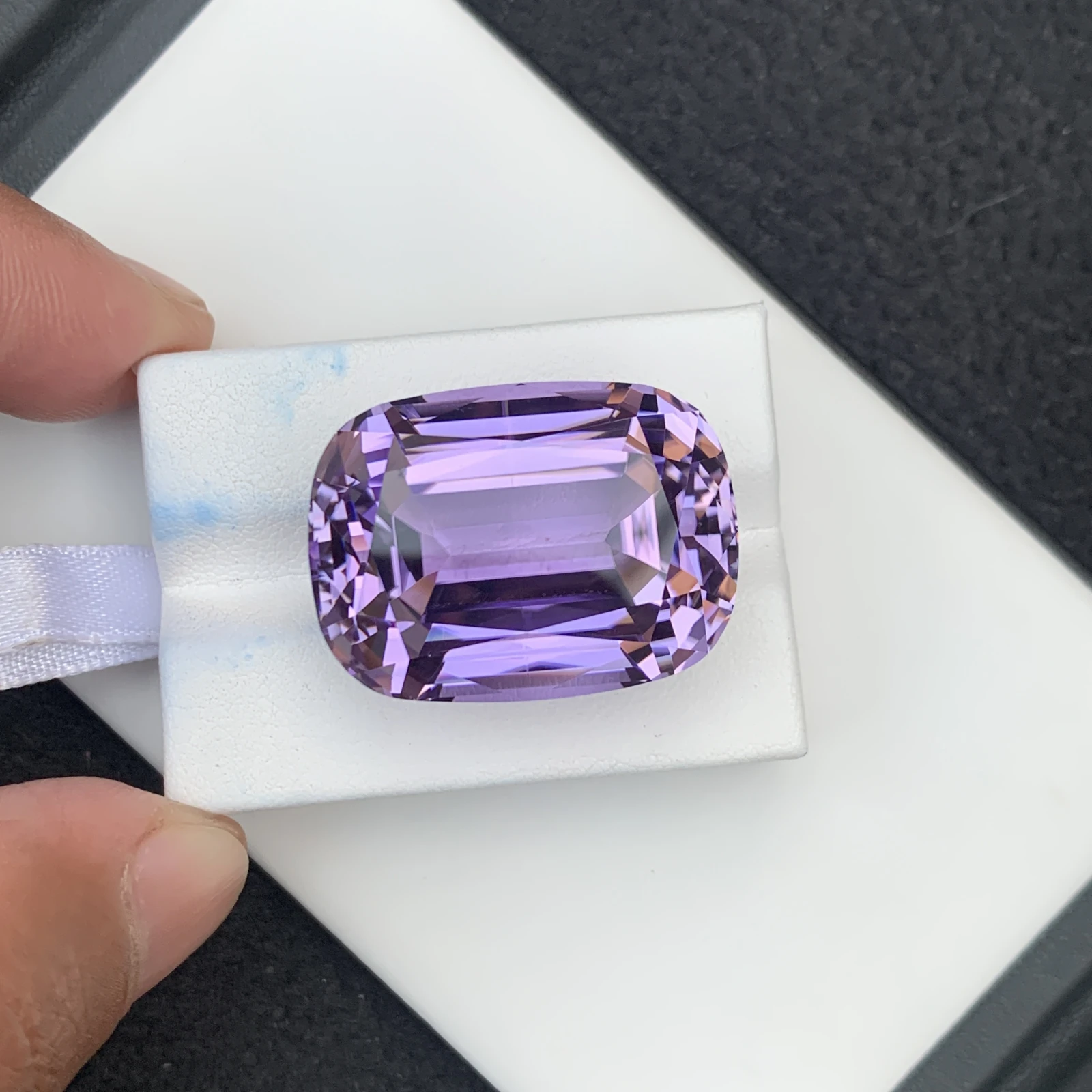 95.24 carat Unheated Natural Purple Kunizte Cushion Shape Loose Gemstone from Afghanisan