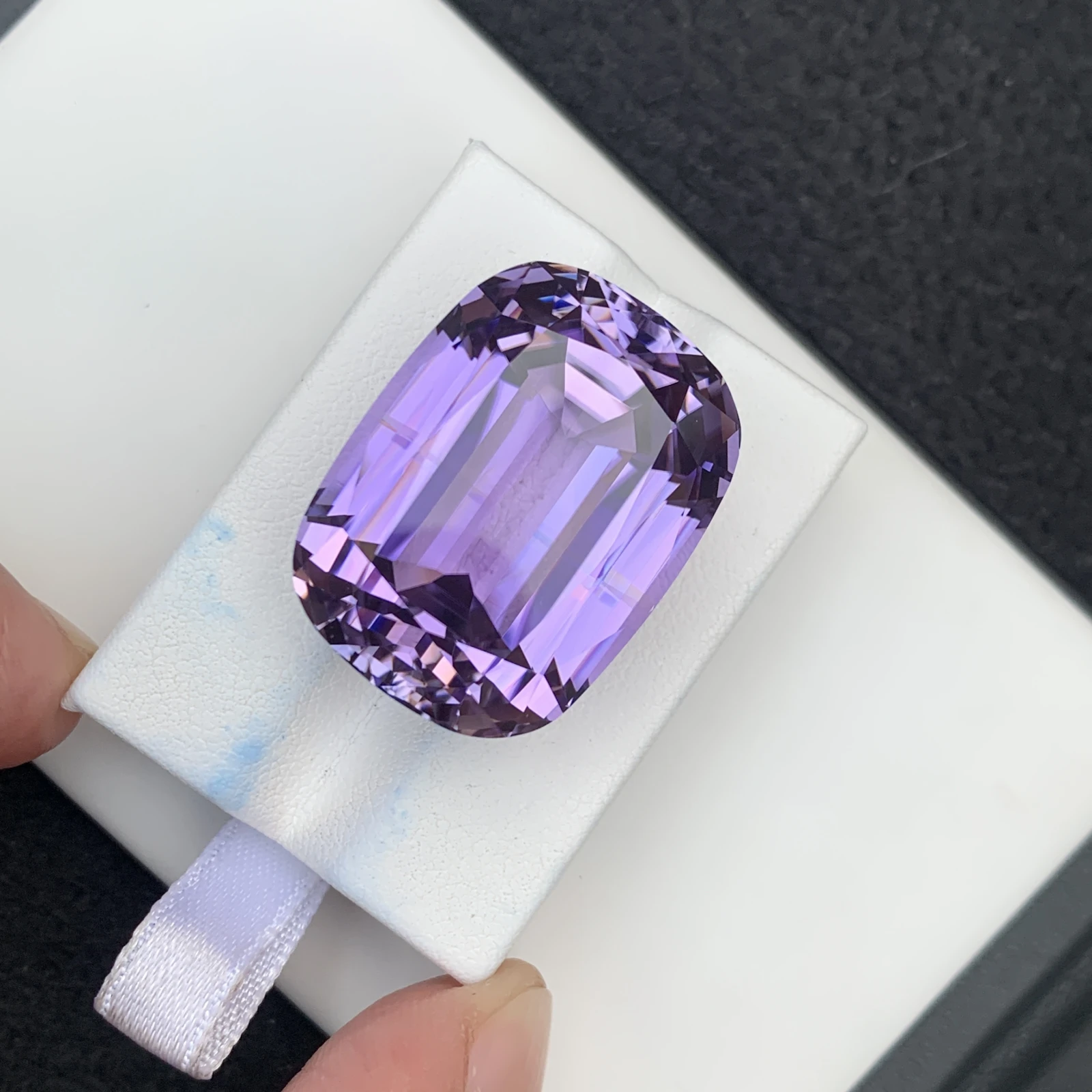 95.24 carat Unheated Natural Purple Kunizte Cushion Shape Loose Gemstone from Afghanisan