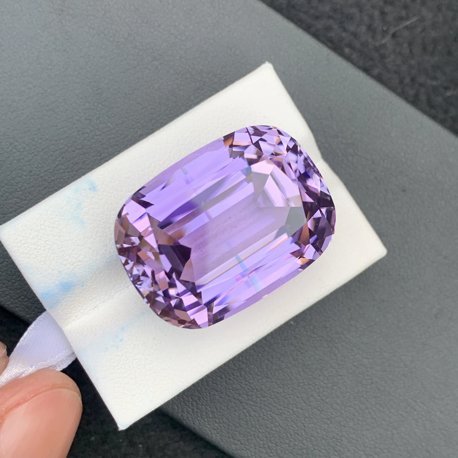 95.24 carat Unheated Natural Purple Kunizte Cushion Shape Loose Gemstone from Afghanisan