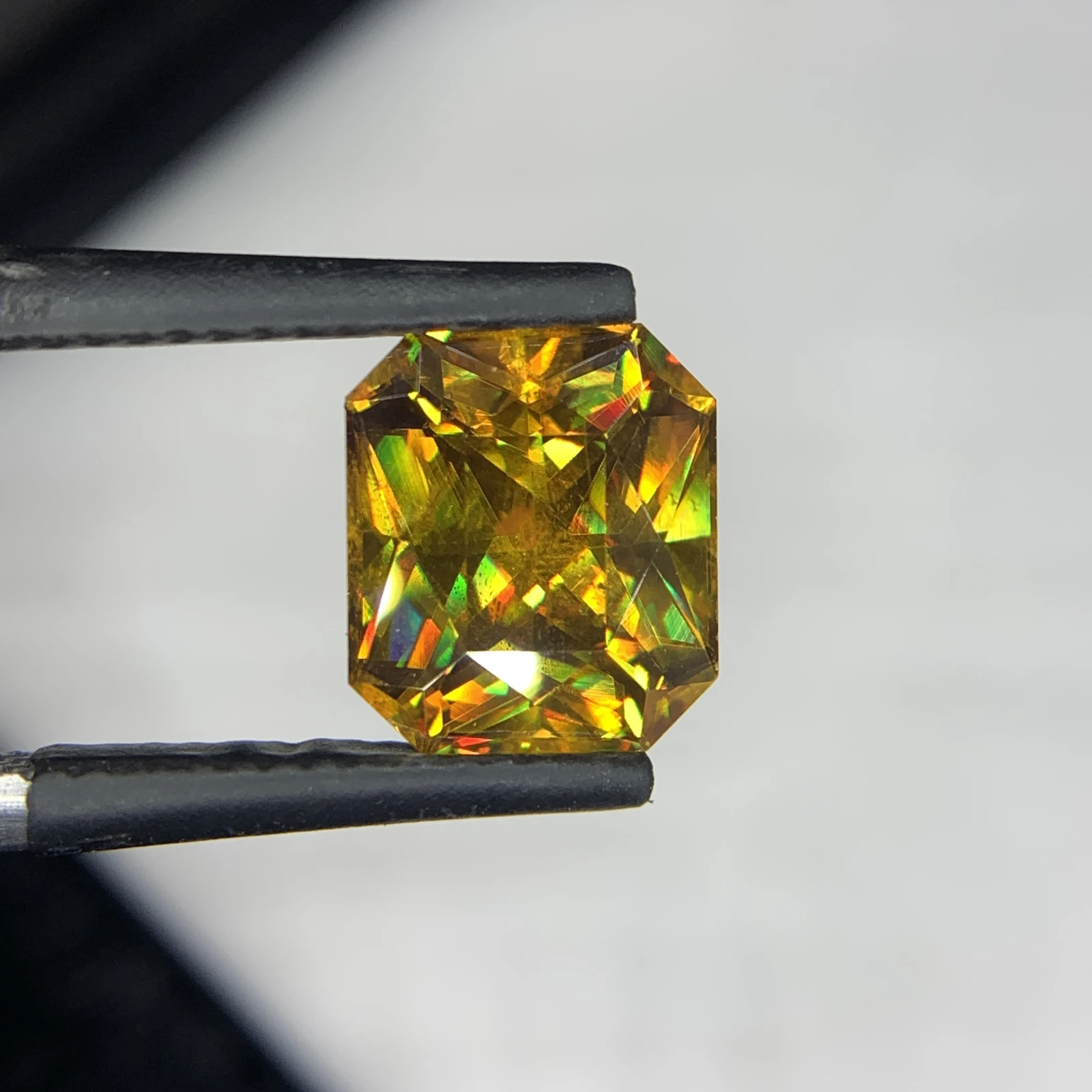 3.54 carat Natural Brown Sphene Octagon Shape Loose Gemstone