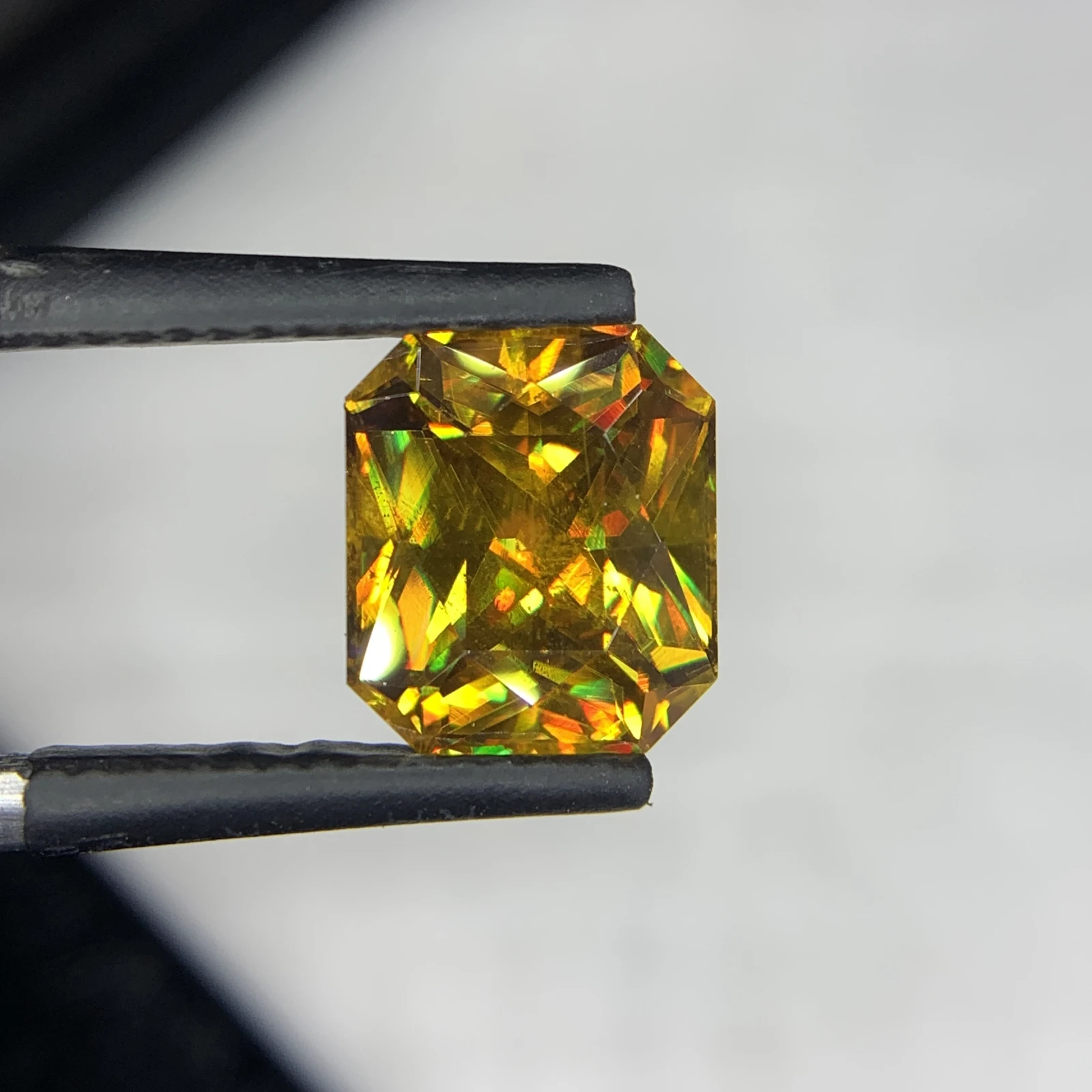 3.54 carat Natural Brown Sphene Octagon Shape Loose Gemstone