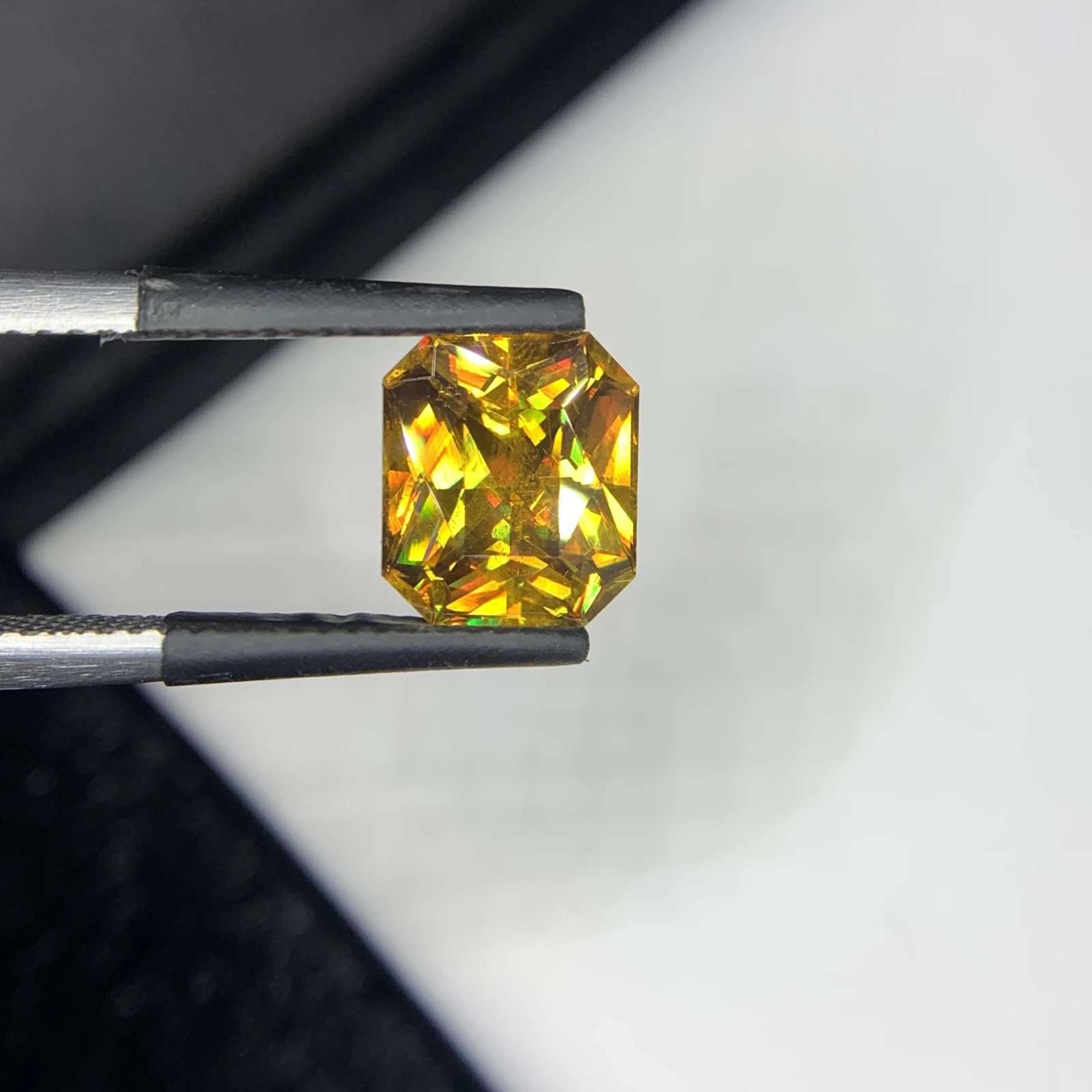 3.54 carat Natural Brown Sphene Octagon Shape Loose Gemstone