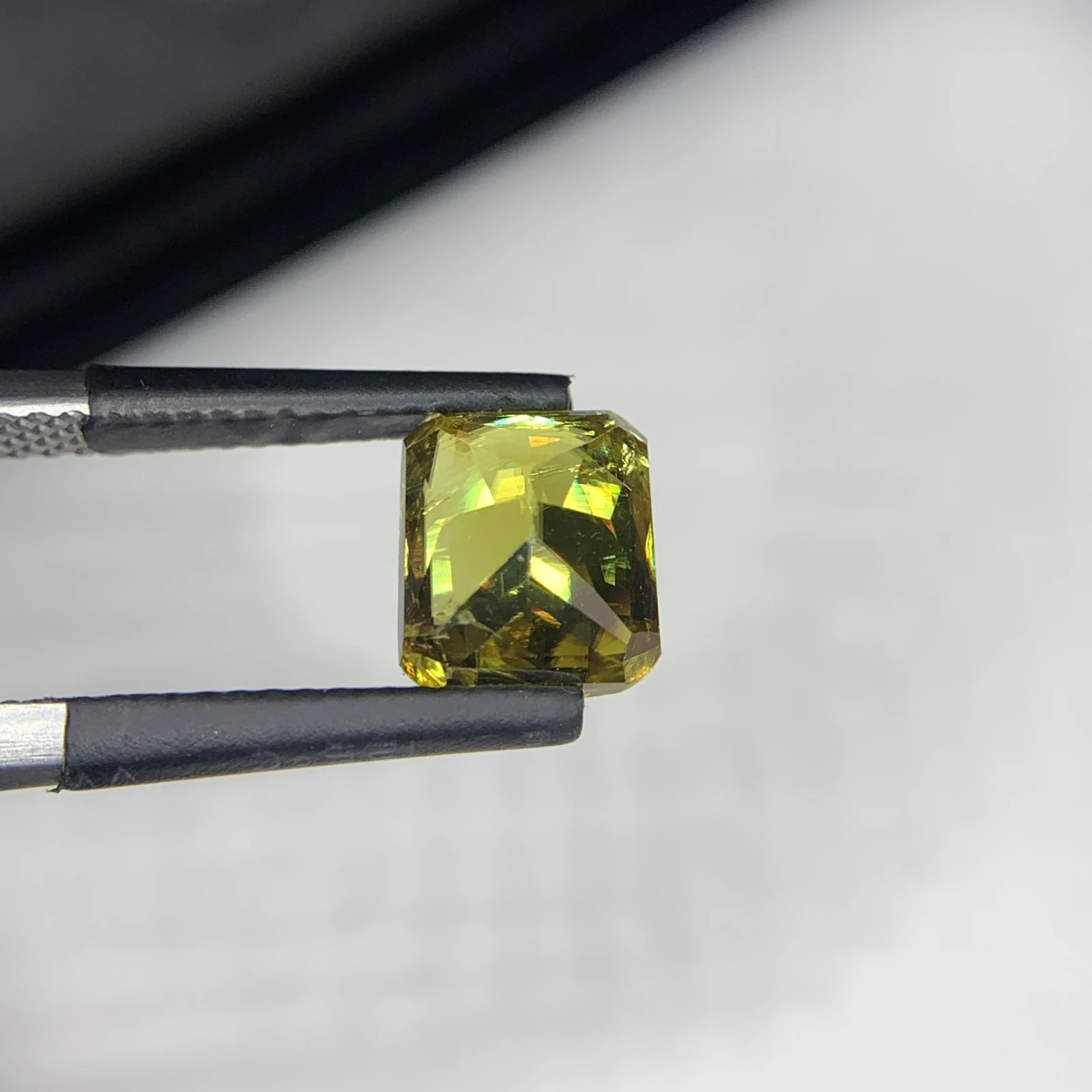 2.80 carat Natural Brown Sphene Cushion Shape Faceted Loose Gemstone