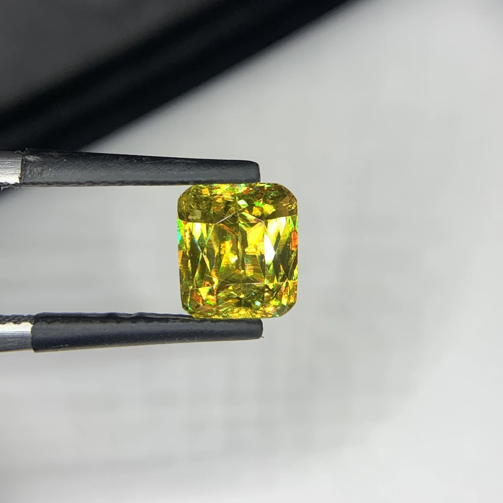 2.80 carat Natural Brown Sphene Cushion Shape Faceted Loose Gemstone