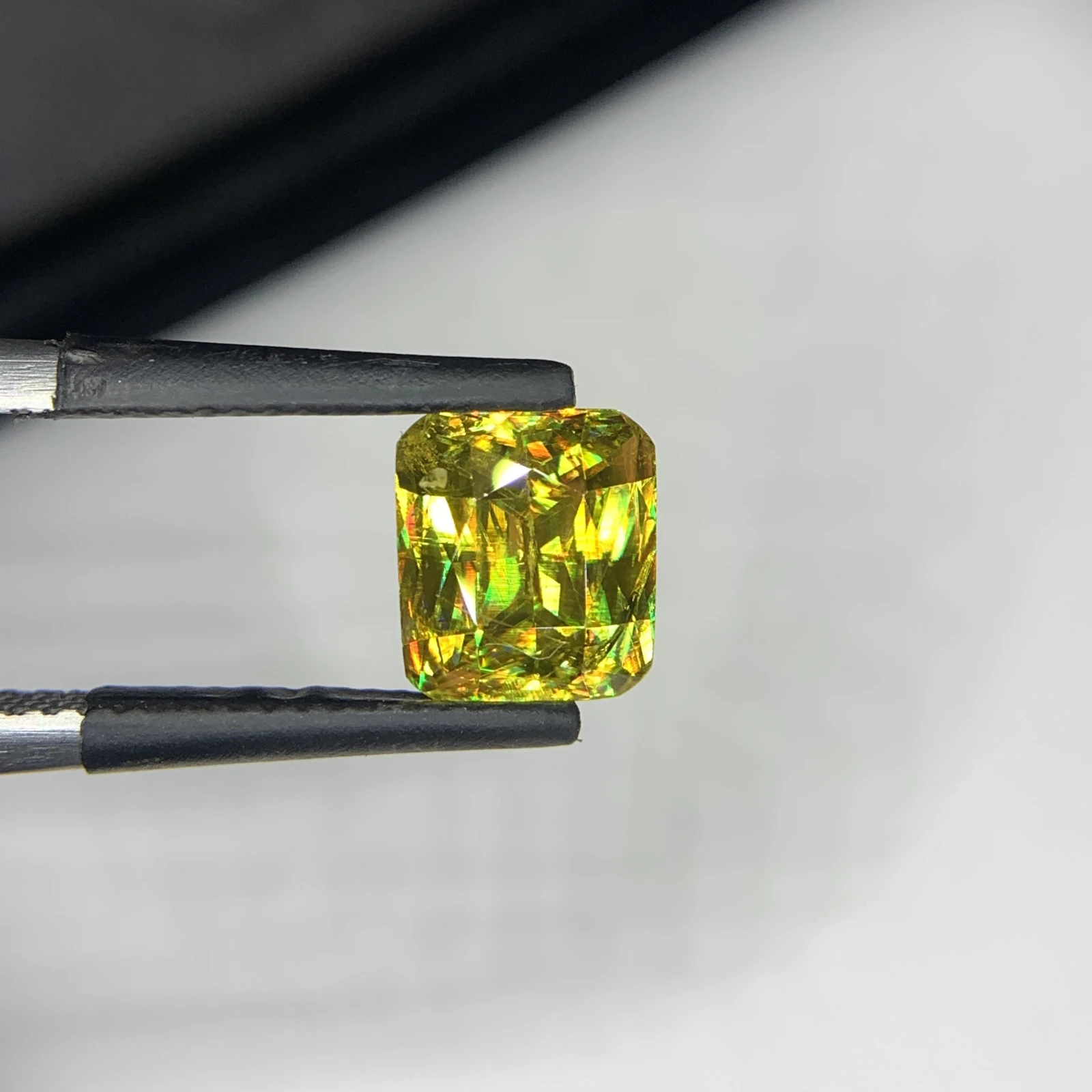 2.80 carat Natural Brown Sphene Cushion Shape Faceted Loose Gemstone