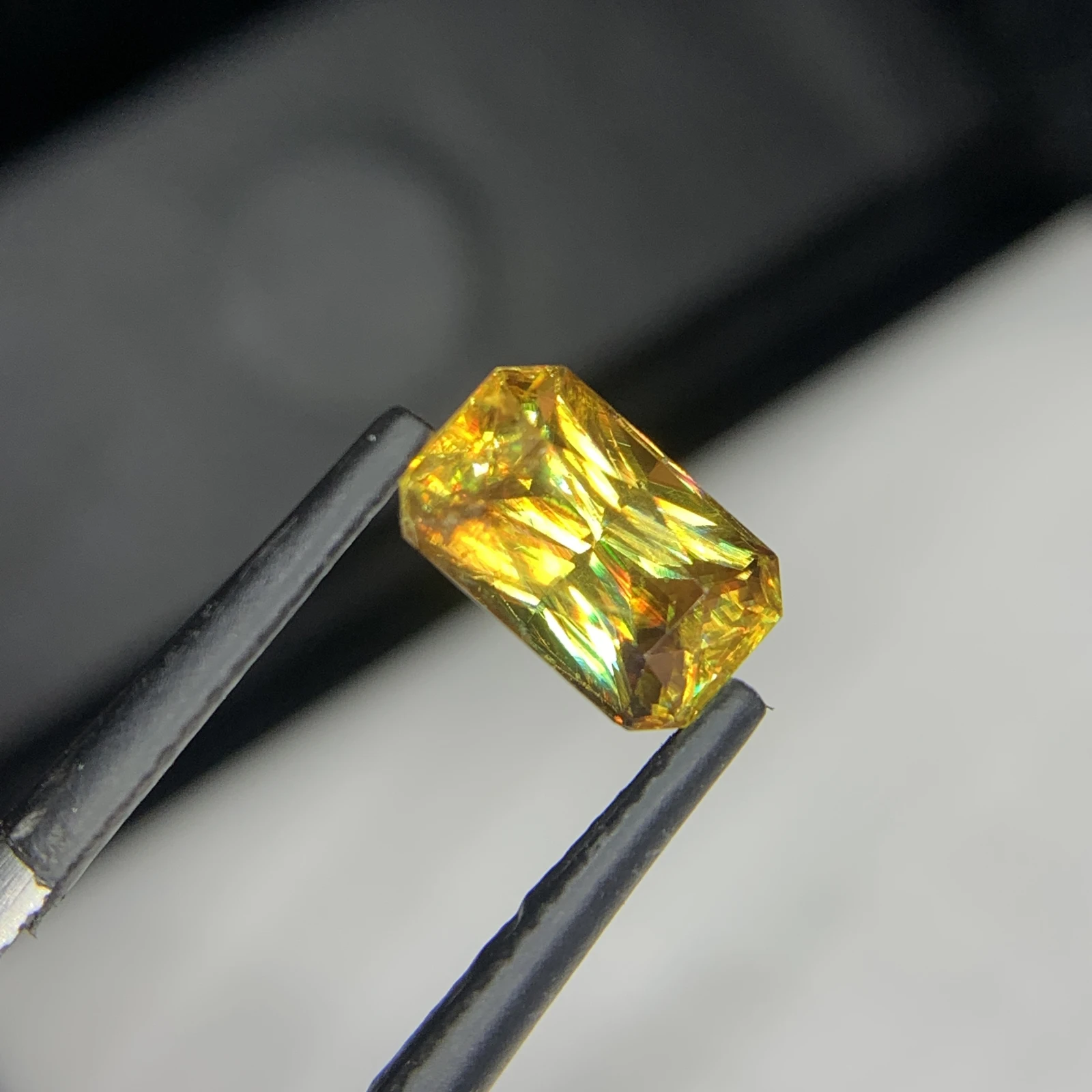 2.11 carat Natural Brown Sphene Octagon Shape Faceted Loose Gemstone