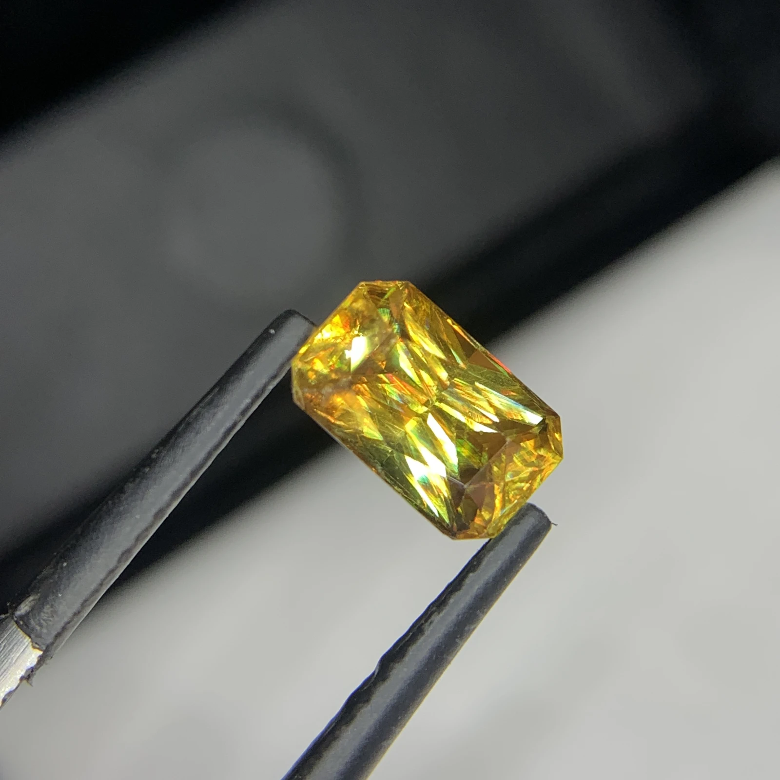 2.11 carat Natural Brown Sphene Octagon Shape Faceted Loose Gemstone