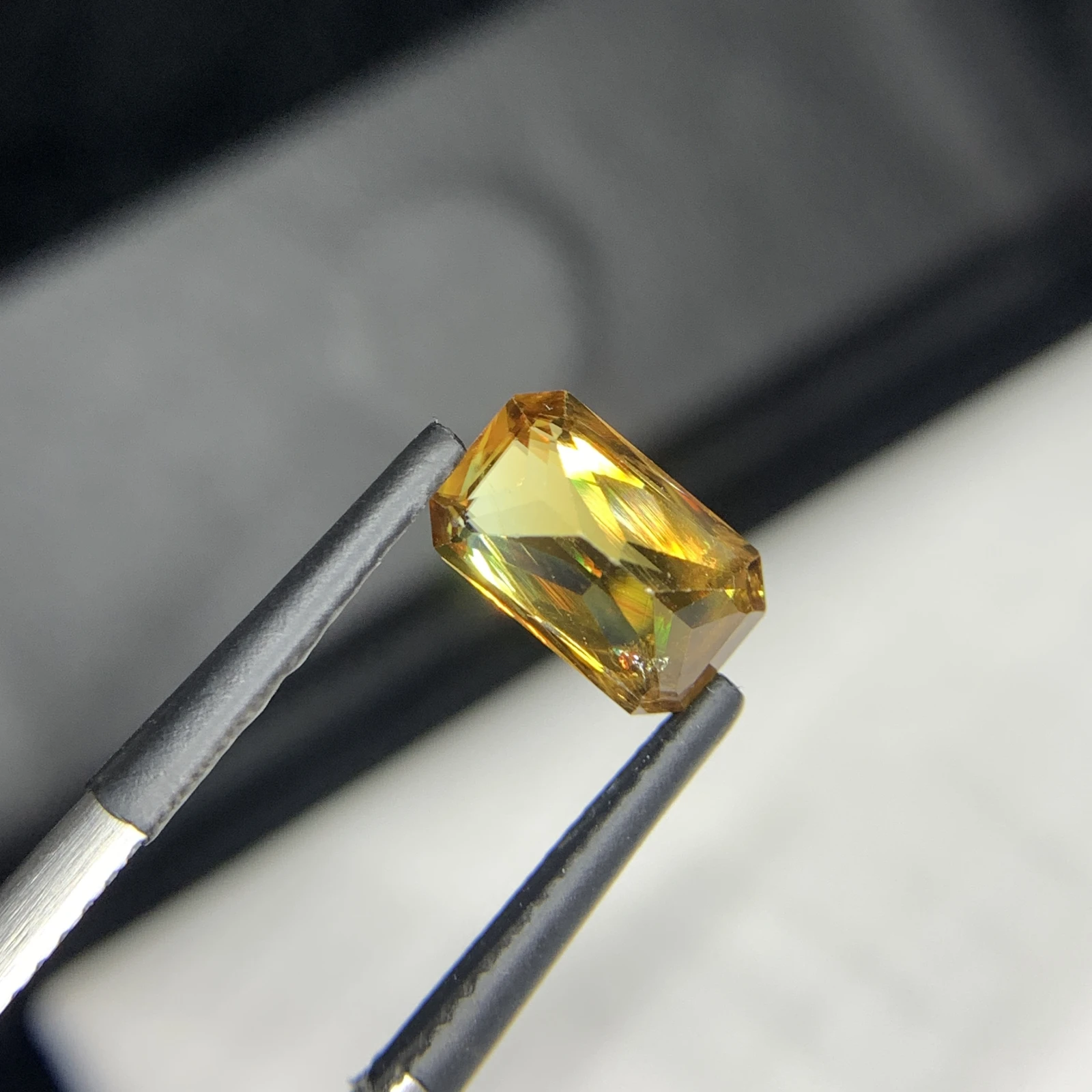 2.11 carat Natural Brown Sphene Octagon Shape Faceted Loose Gemstone