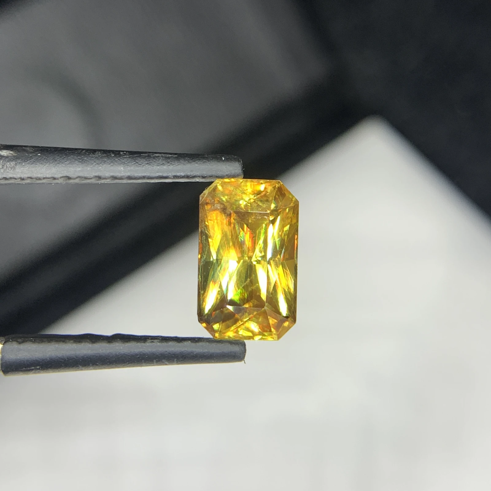 2.11 carat Natural Brown Sphene Octagon Shape Faceted Loose Gemstone