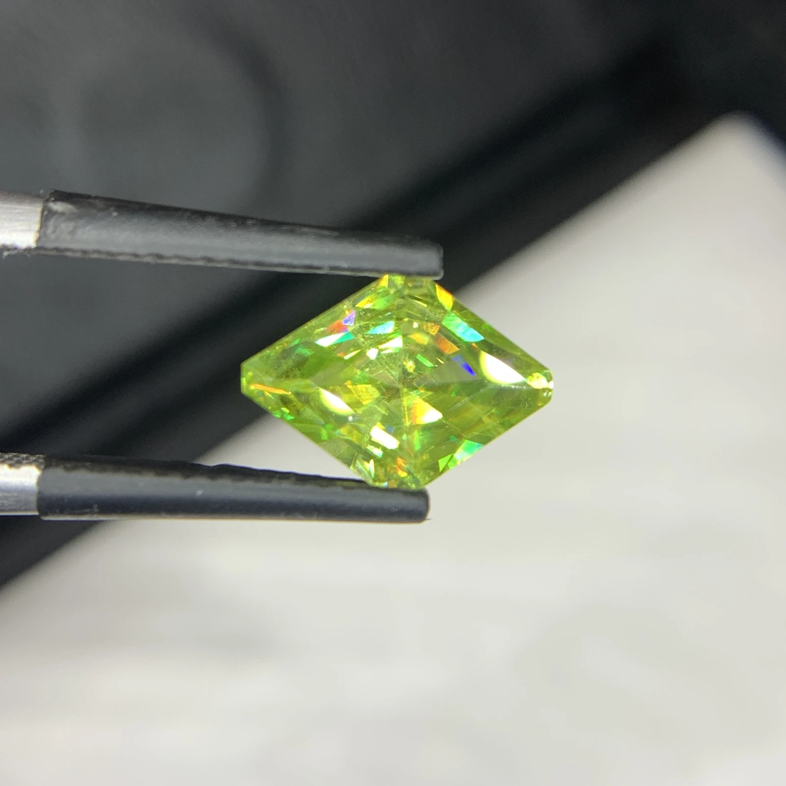 1.60 carat Natural Green Sphene Fancy Shape Loose Gemstone