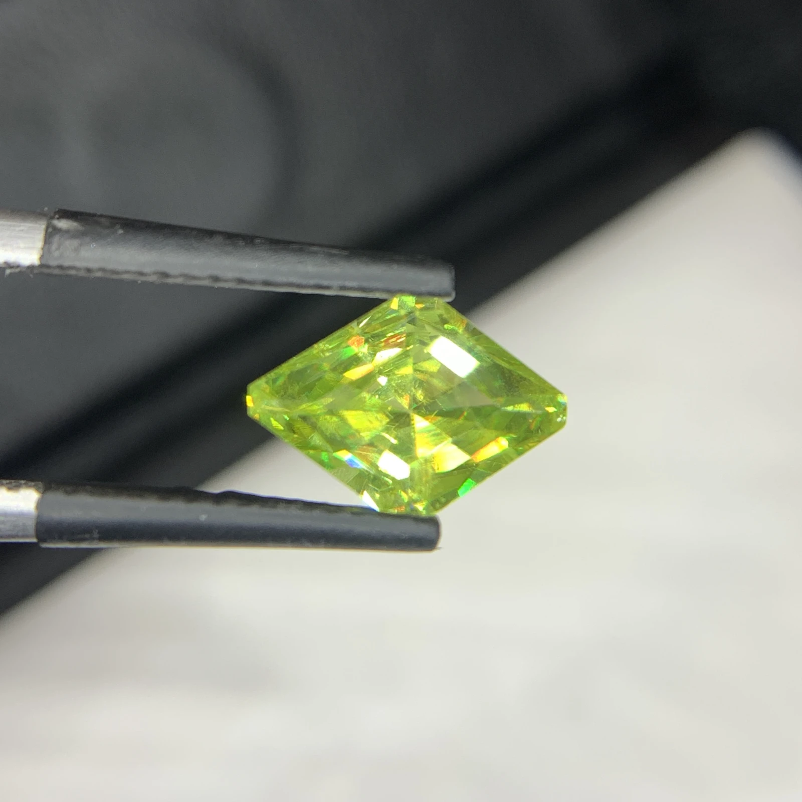 1.60 carat Natural Green Sphene Fancy Shape Loose Gemstone