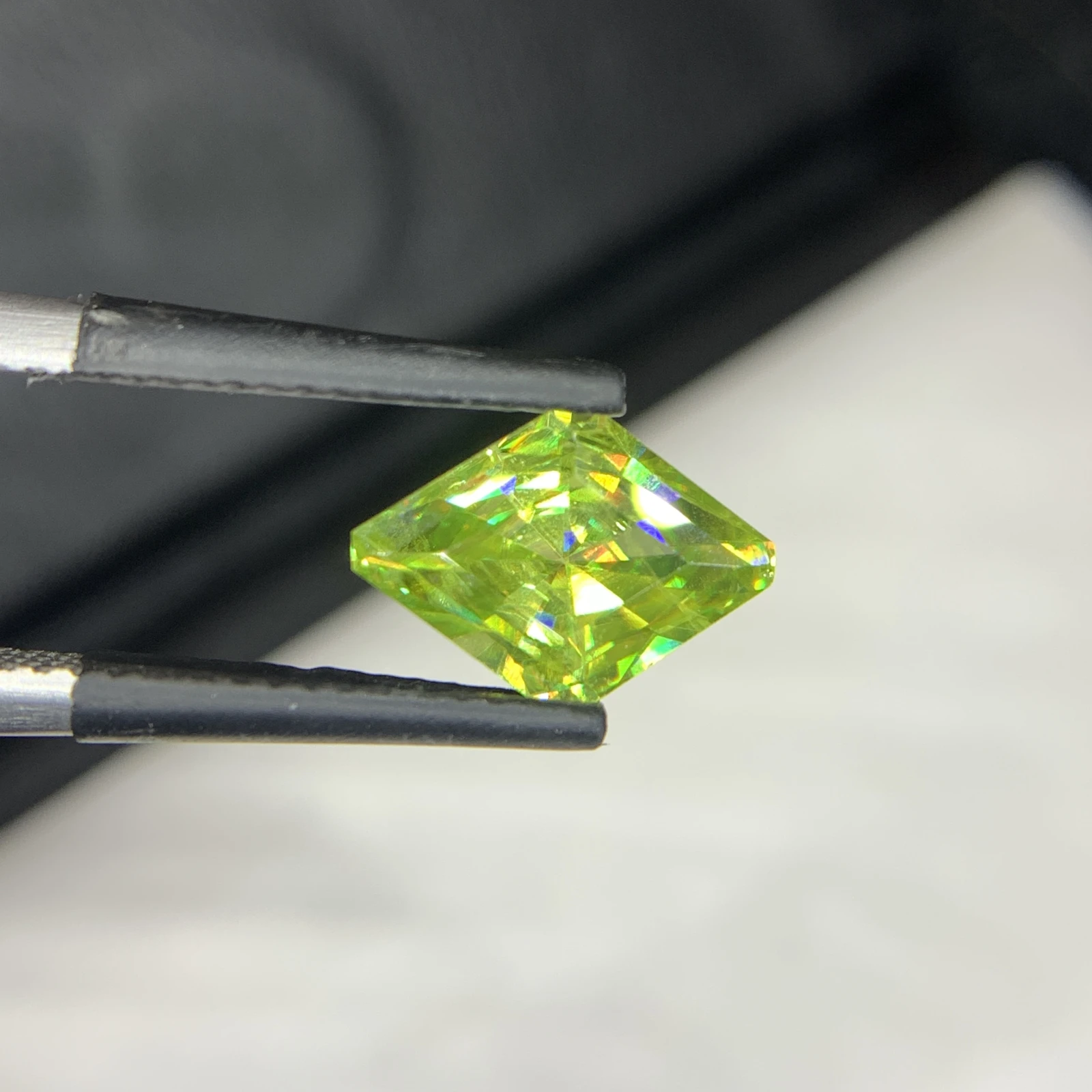 1.60 carat Natural Green Sphene Fancy Shape Loose Gemstone