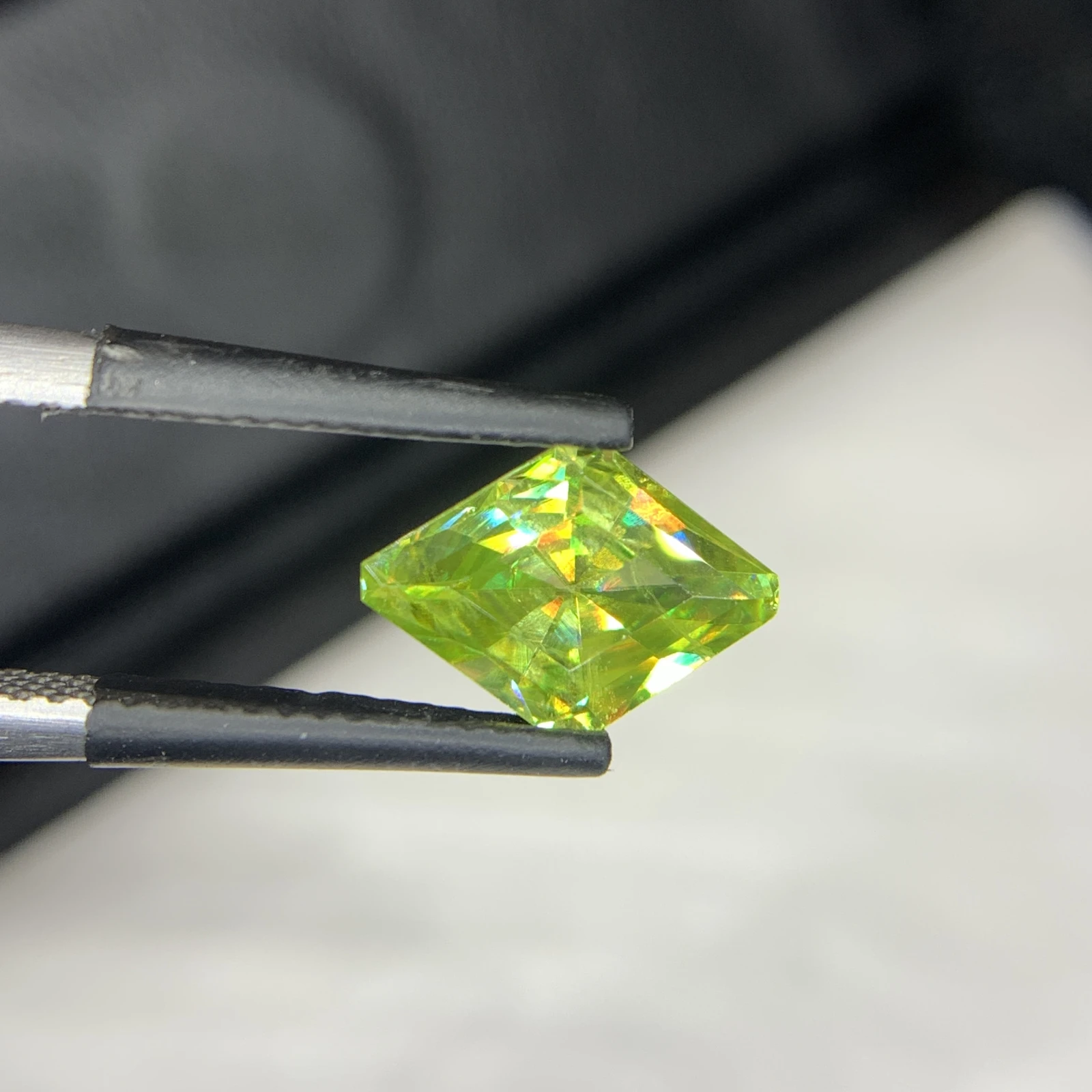 1.60 carat Natural Green Sphene Fancy Shape Loose Gemstone