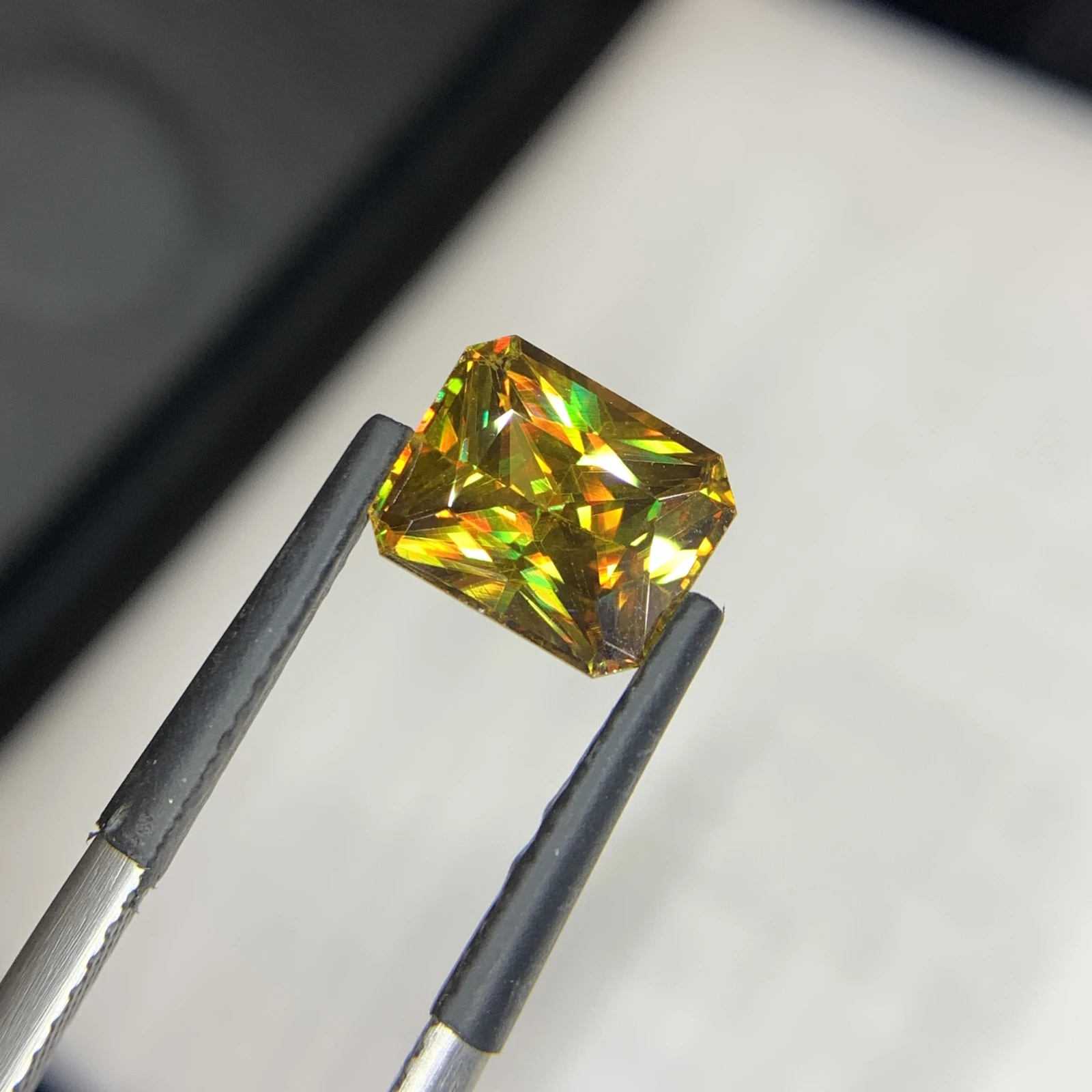 2.86 carat Natural Brown Sphene Octagon Shape Loose Gemstone