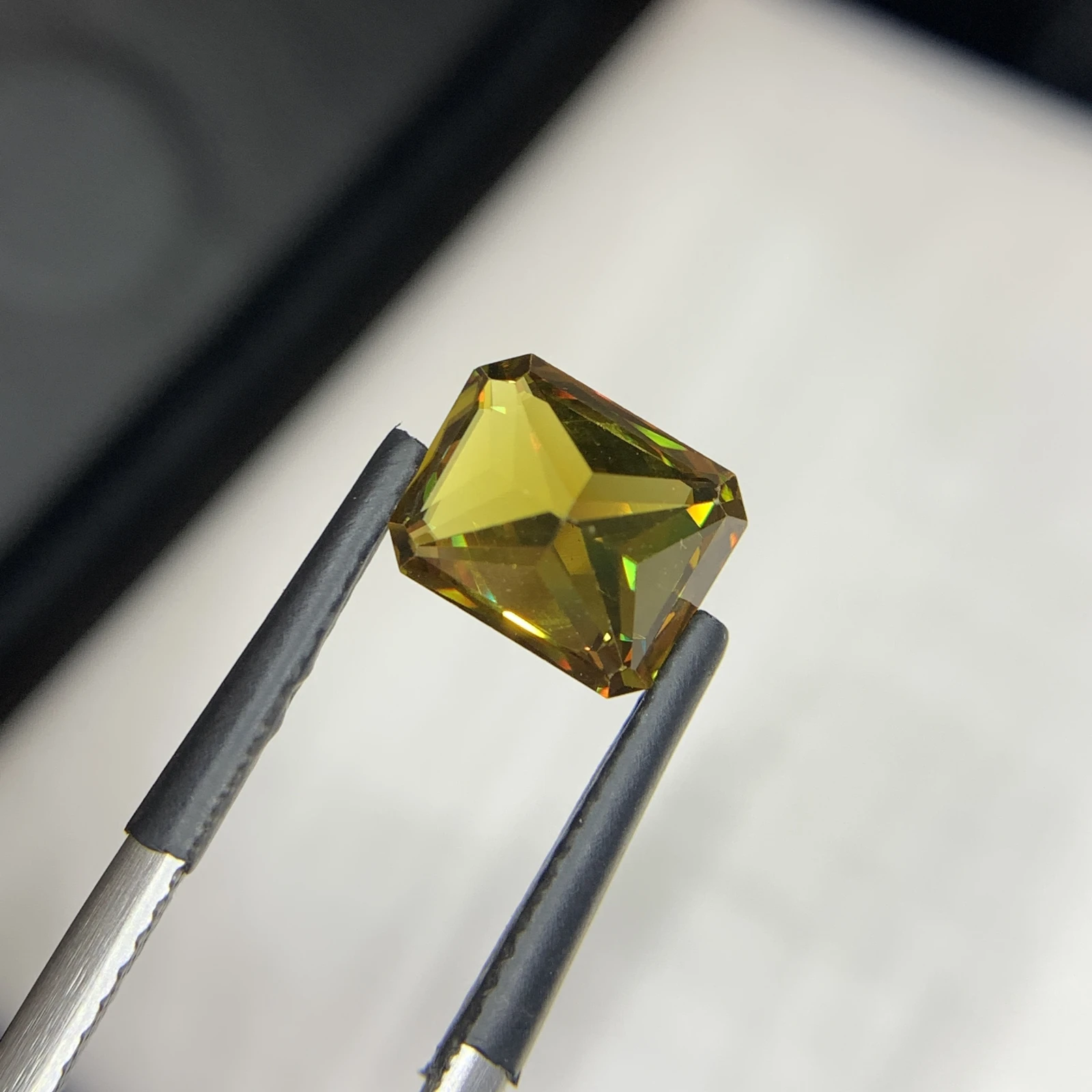 2.86 carat Natural Brown Sphene Octagon Shape Loose Gemstone