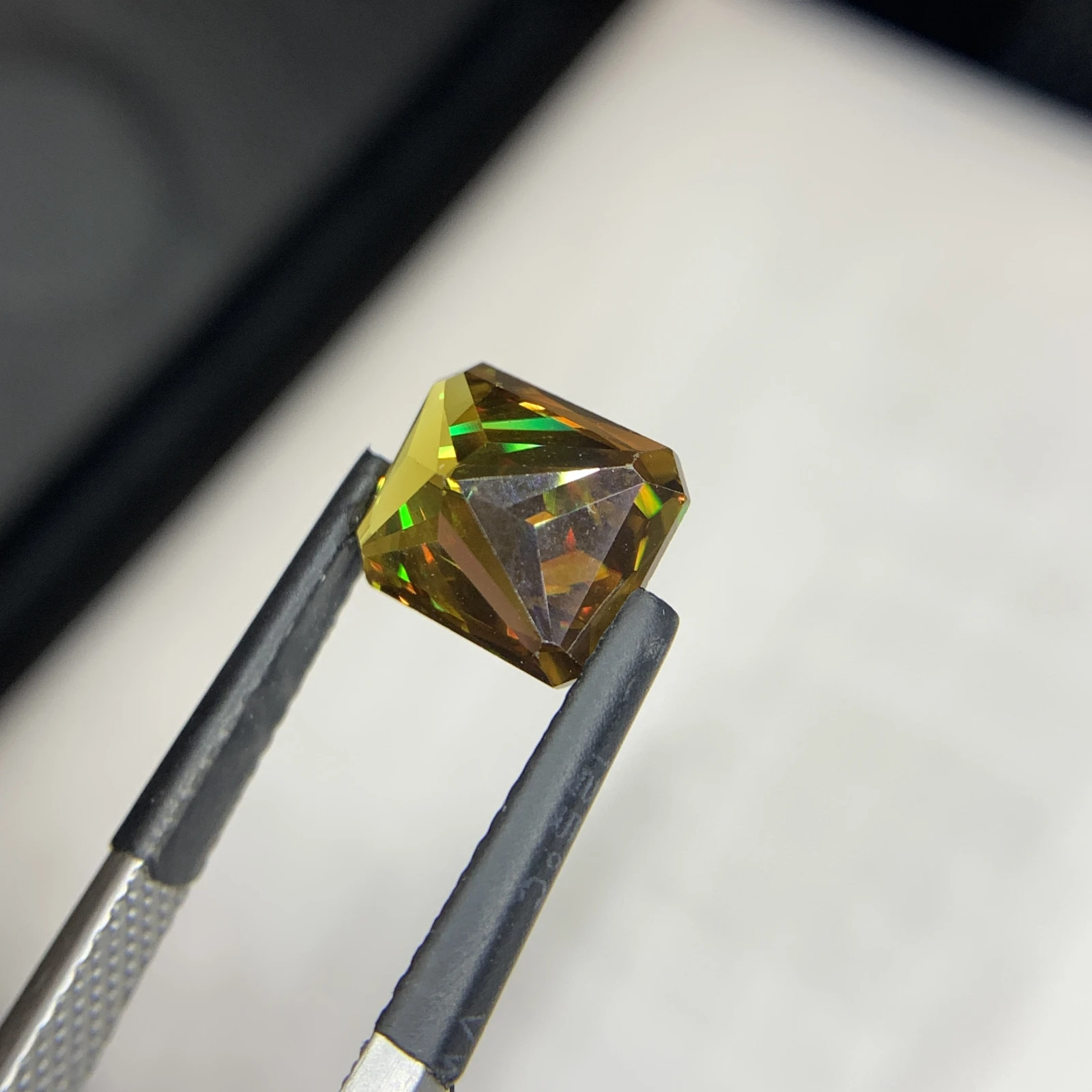 2.86 carat Natural Brown Sphene Octagon Shape Loose Gemstone