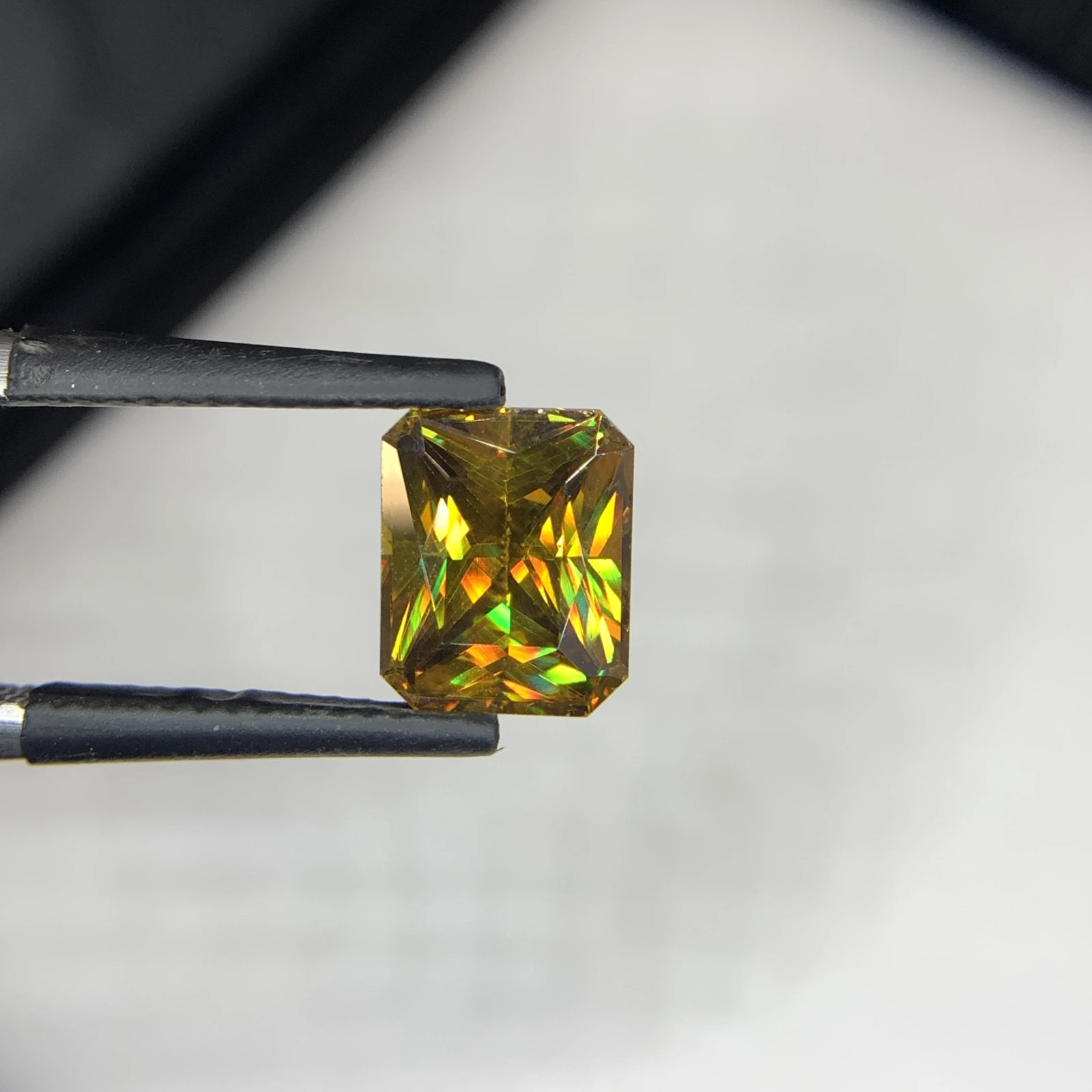 2.86 carat Natural Brown Sphene Octagon Shape Loose Gemstone