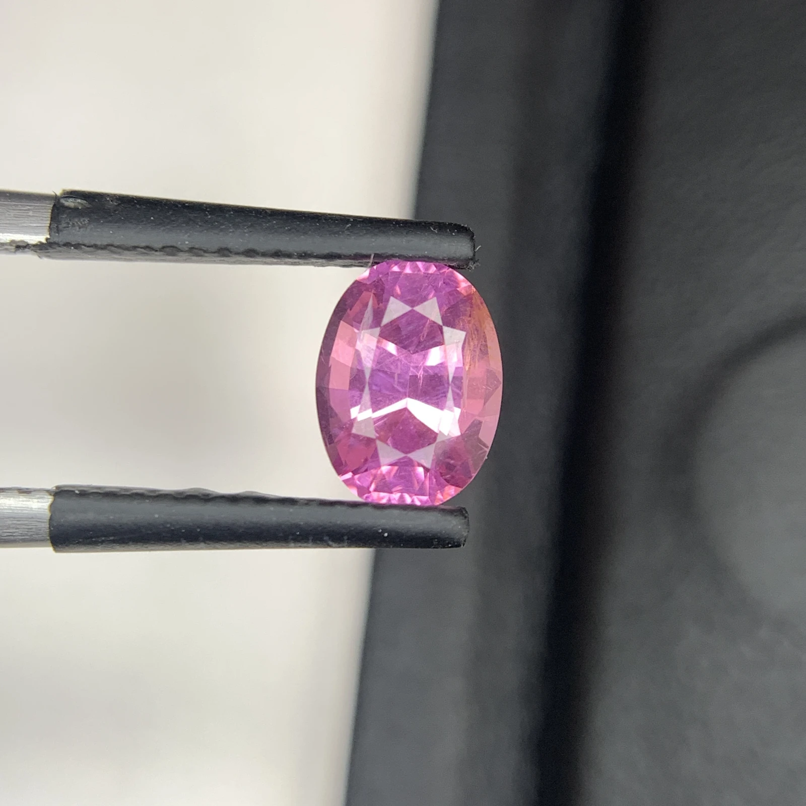 Natural Mahenge Pink Spinel 1.61 Carat Faceted Oval Shape Loose Gemstone