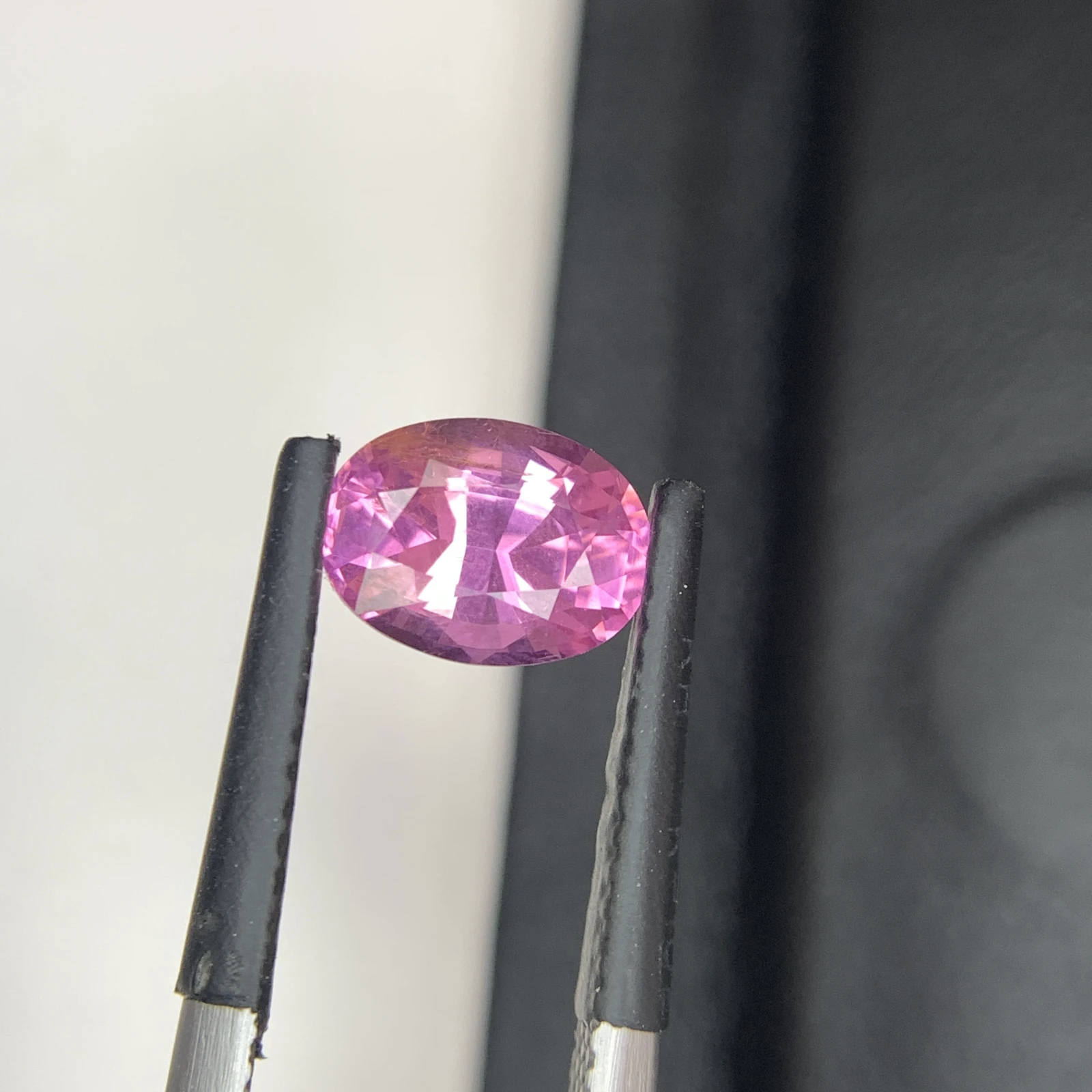 Natural Mahenge Pink Spinel 1.61 Carat Faceted Oval Shape Loose Gemstone