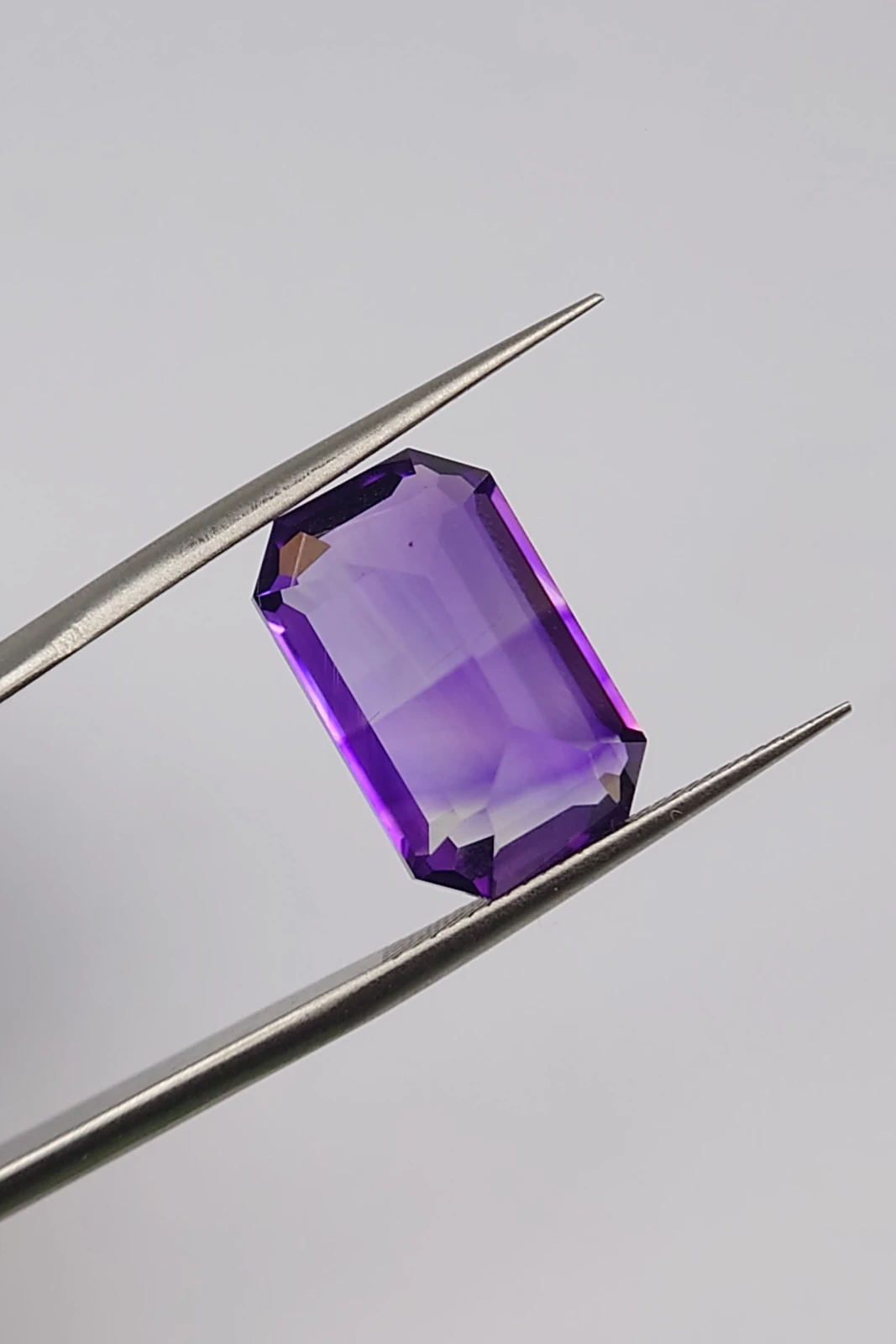 8.12 ct Natural Amethyst Emerald Cut loose Gemstone From Nigeria