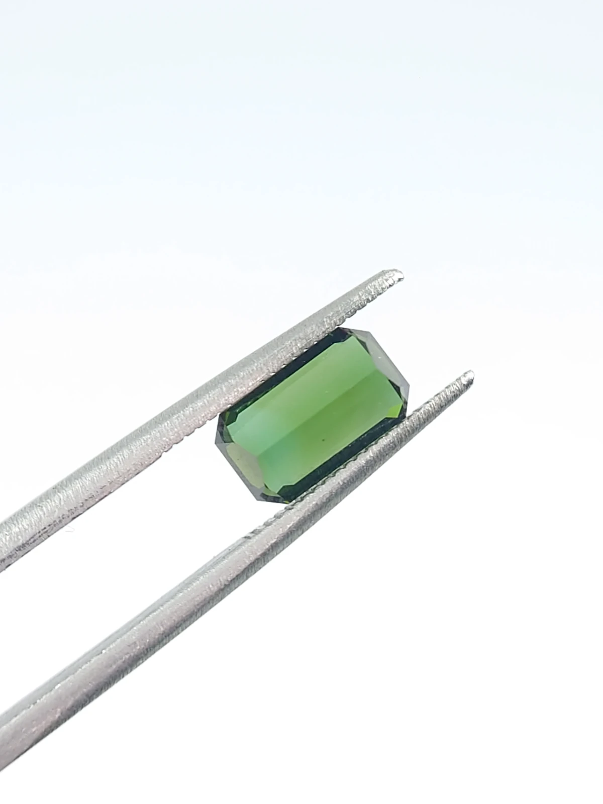 1.50ct Natural Green Tourmaline Ascher Cut Loose Gemstone  From Afghanistan